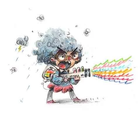 When spring arrives and you have allergies 

#childrensbook #picturebook #spring
