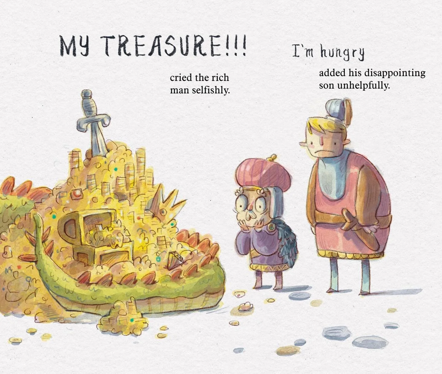 More cut characters. I&rsquo;ll always remember you Disappointing Son!

#childrensbook #picturebook #treasure