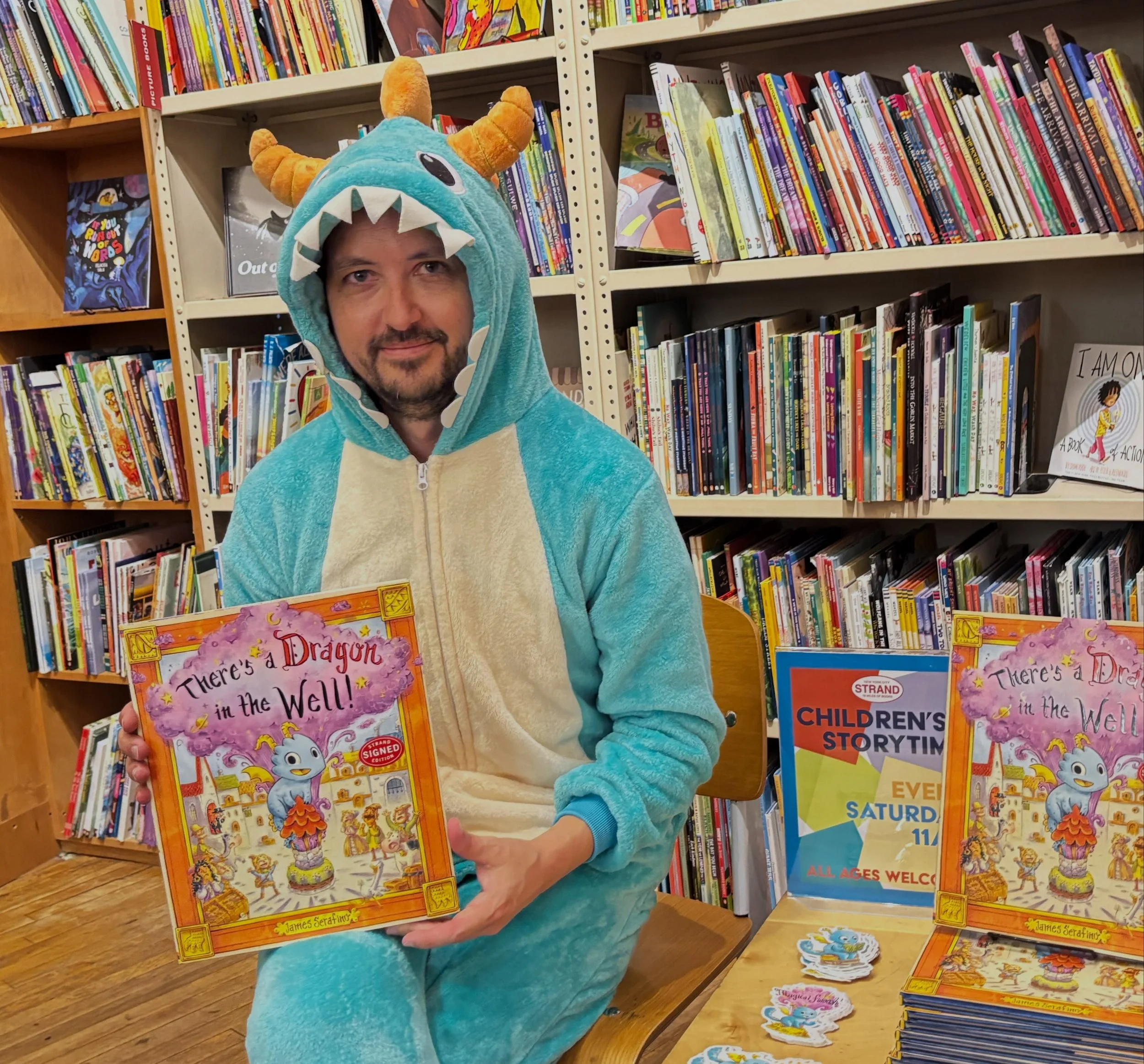 Thanks so much to The Strand @strandbookstore for having me at Storytime this morning!! Get your copy of There&rsquo;s a Dragon in the Well! Now! @chroniclekidsbooks #dragon