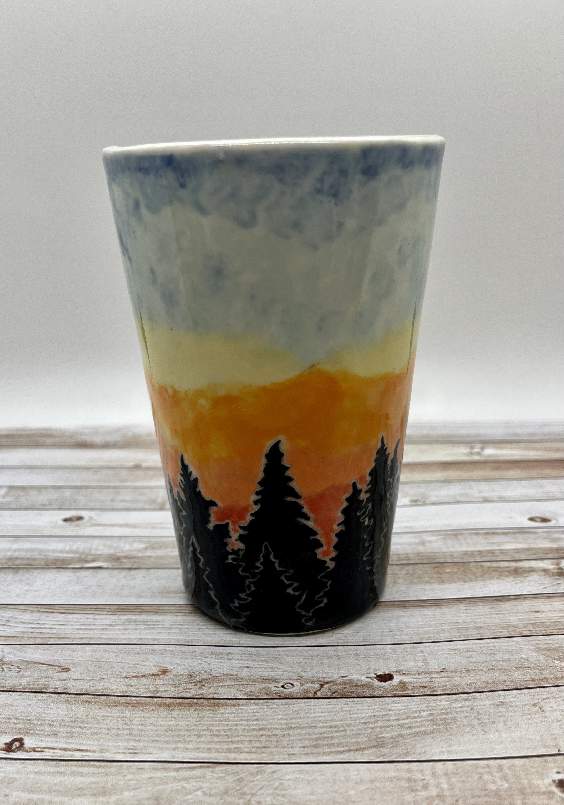 Watercolor Skies Tumbler