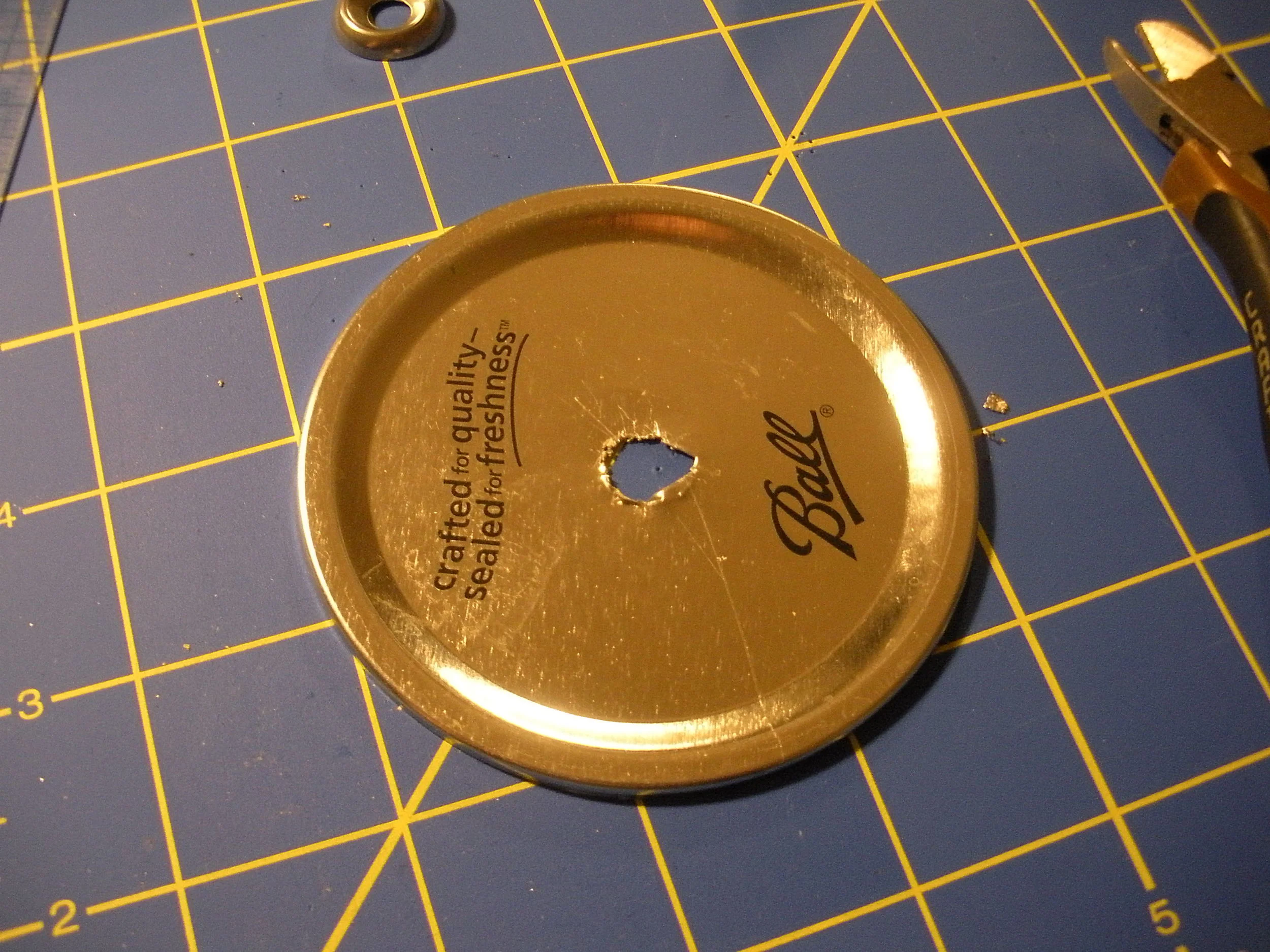 Don't worry if the hole isn't perfect