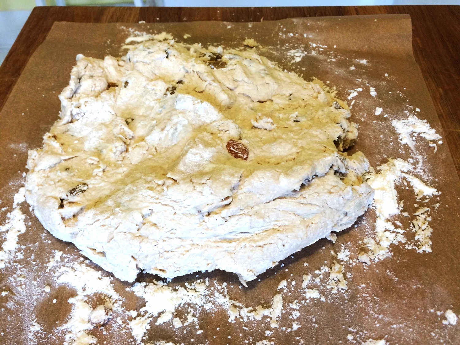 Knead a few times until the dough begins to take shape