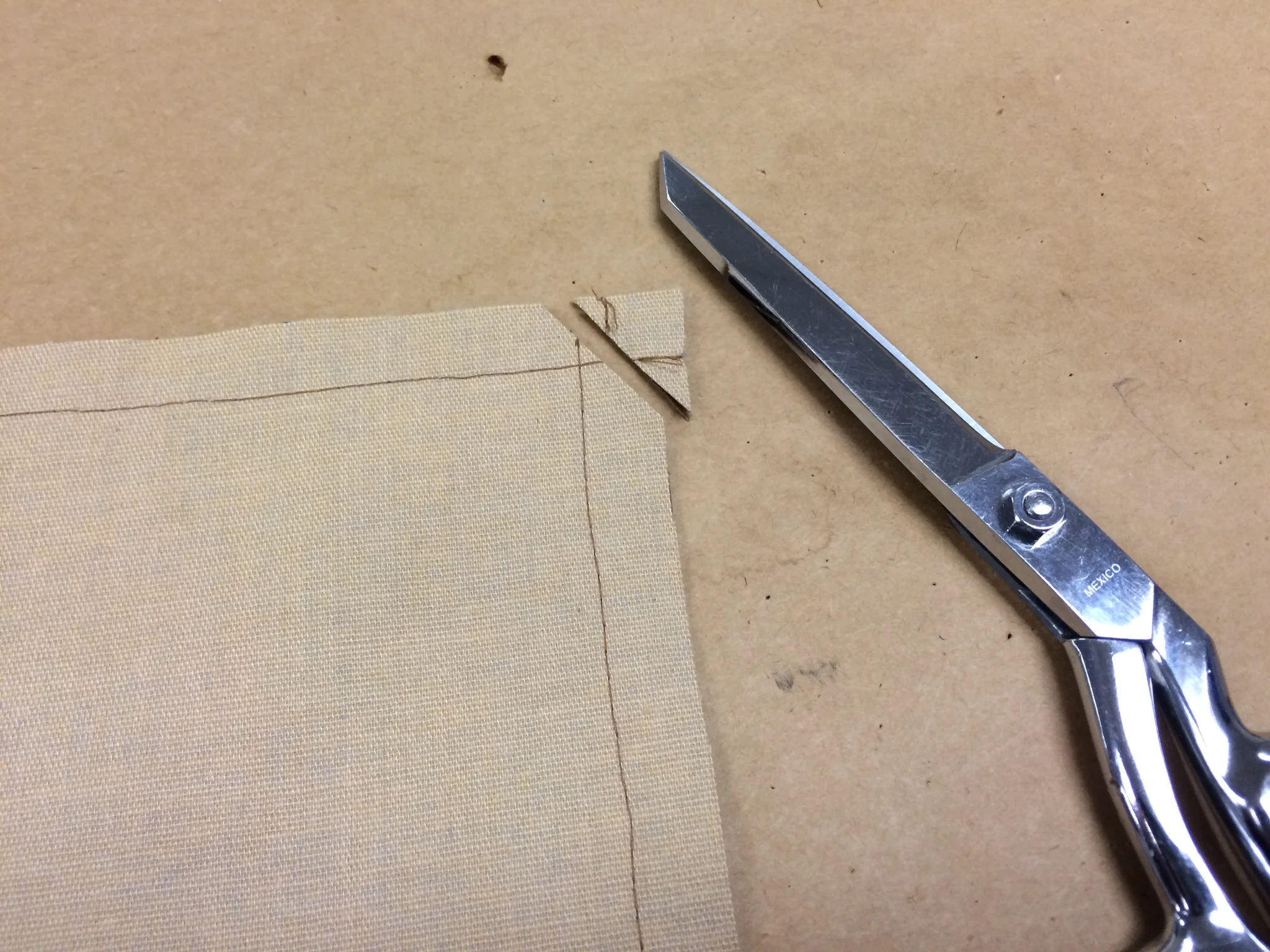 This reduces bulk and lets you turn your corners more cleanly