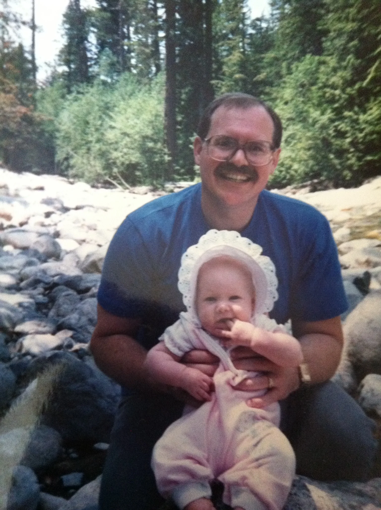 Me & my dad on a hike in wonderful Washington 1987ish