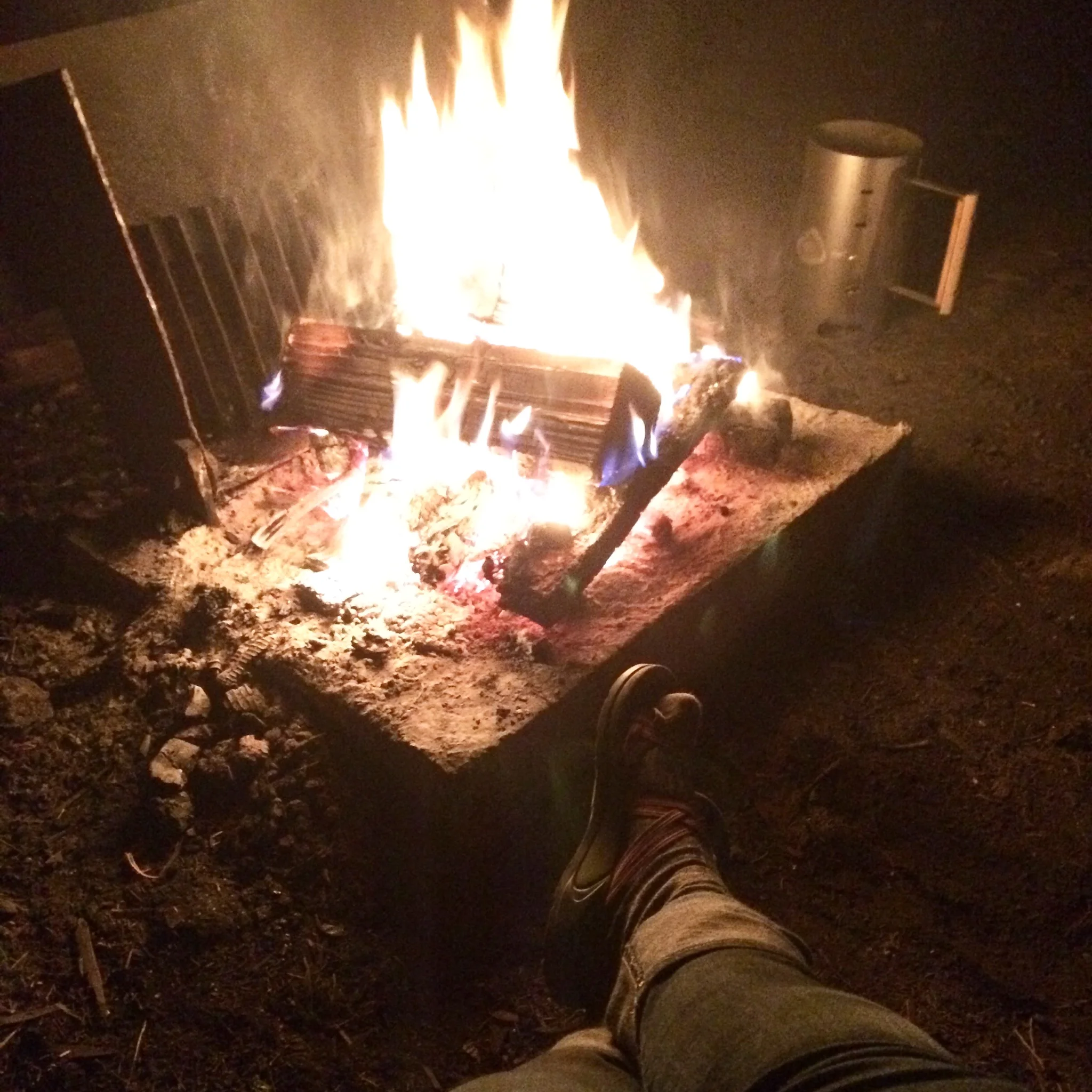 Feet by the fire!