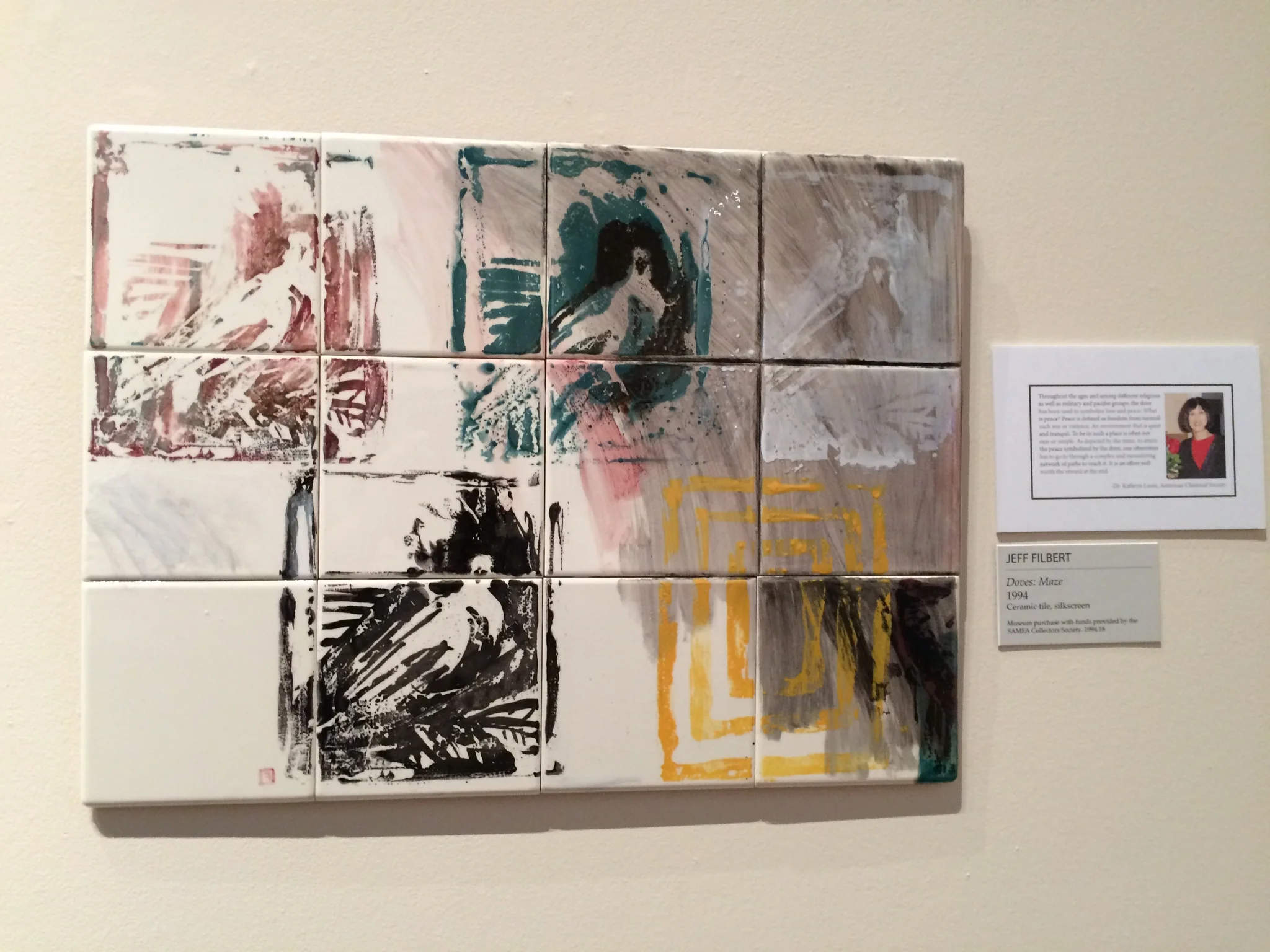 Jeff Filbert, Doves: Maze, 1994 chosen by a member of the Chinese American community