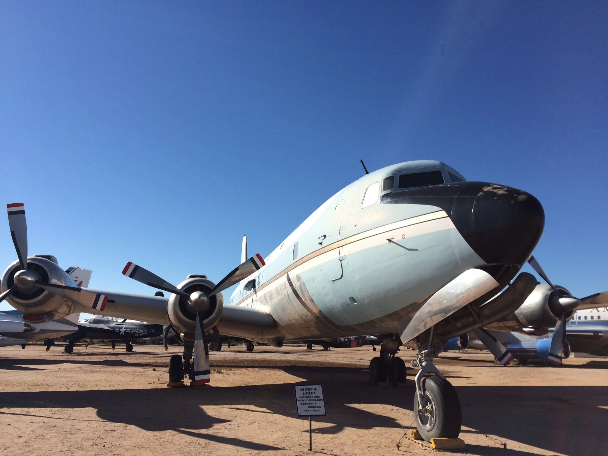 An Air Force One from the Kennedy-Johnson era
