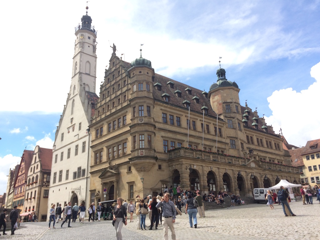 Rothenburg's town hall and main square