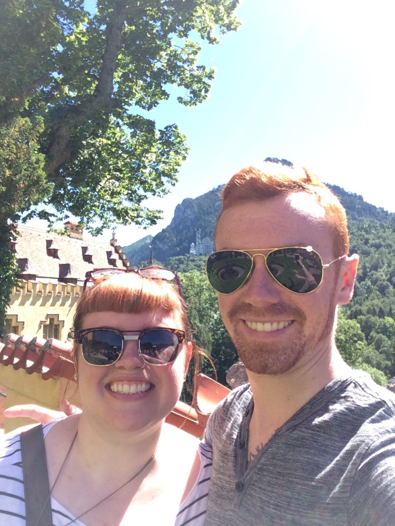 In the courtyard of Hohenschwangau