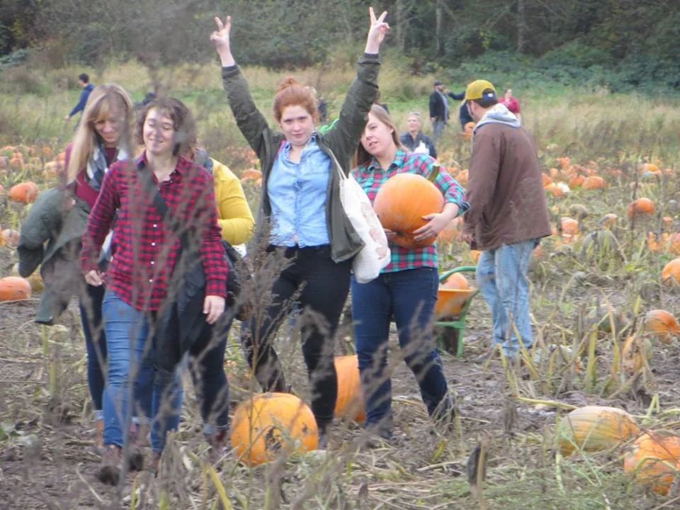 Emerging victorious with Megan, Rachel, Molly W, and Cameo