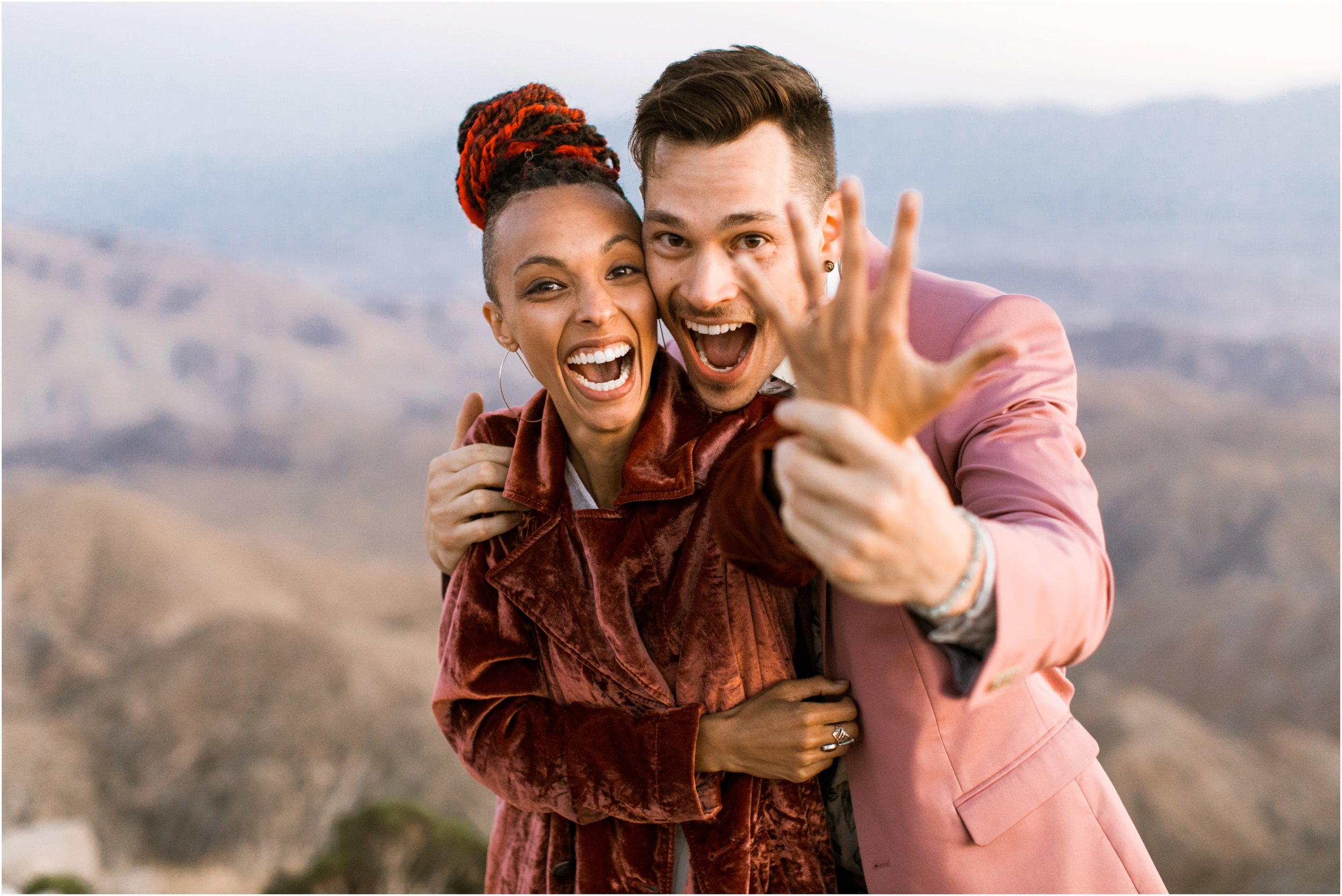 Joshua Tree Wedding, Joshua Tree Elopement, Joshua Tree Proposal, Joshua Tree National Park Wedding, Joshua Tree National Park Elopement, Elopement Photographer, Elopement ideas, Joshua Tree National Park, Joshua Tree, Desert engagement session, desert wedding ideas, Joshua Tree wedding venues, Desert elopement, Desert wedding, Boho bride, boho wedding, Mauve suit, mauve grooms suit, pink grooms suit, pink suit, coachella wedding, surprise proposal, Mandi Lynn Photo