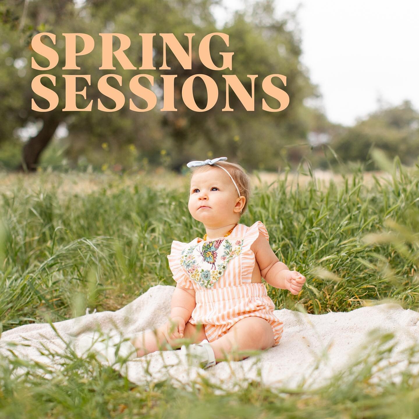 Spring sessions are up! 🌼 All of this rain is setting us up for a very full &amp; beautiful event 🌱 Link in bio for detailed information &amp; to book a spot.