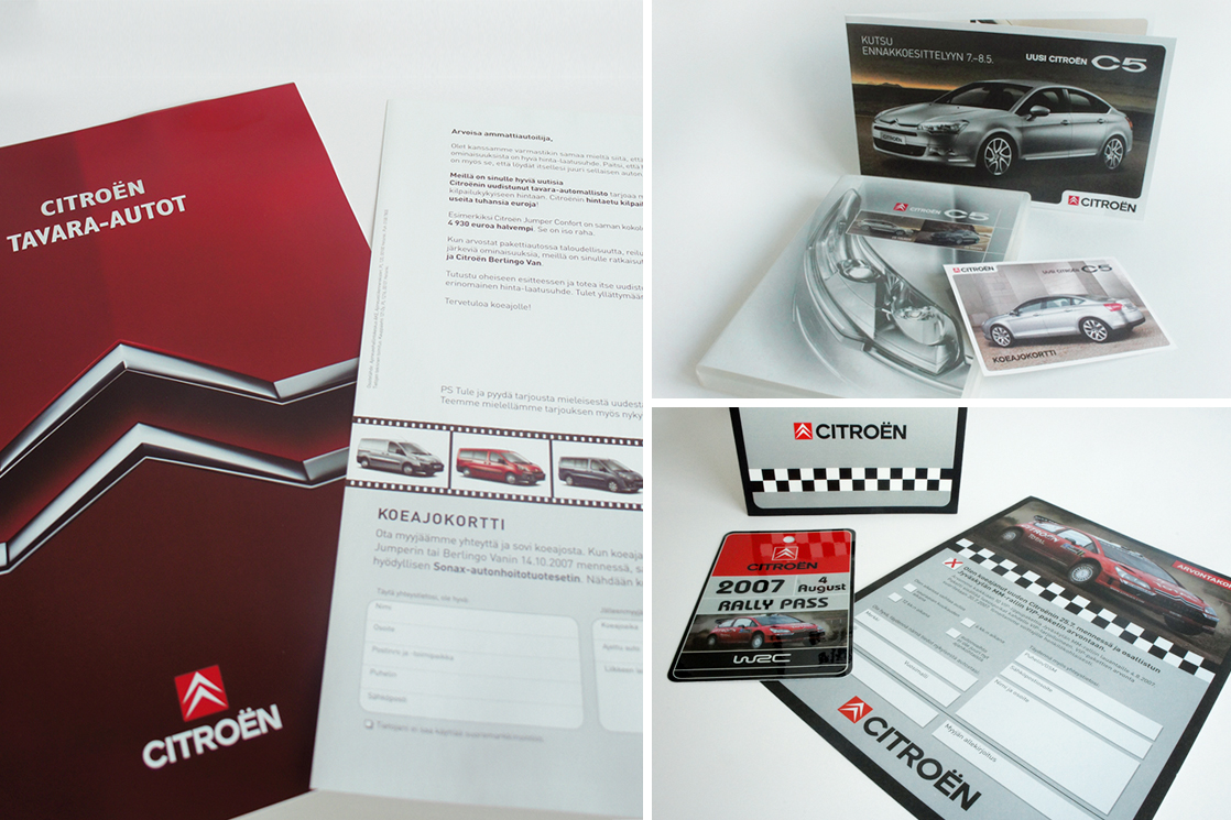 Marketing materials for Citroën
