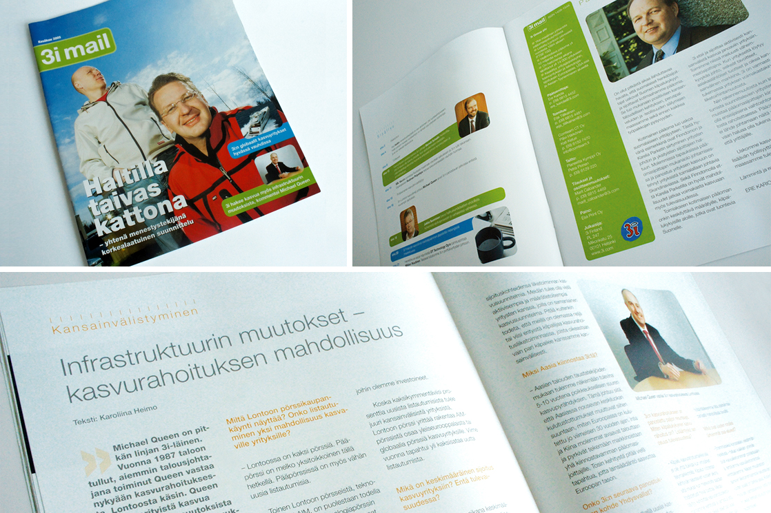 Magazine design for 3i