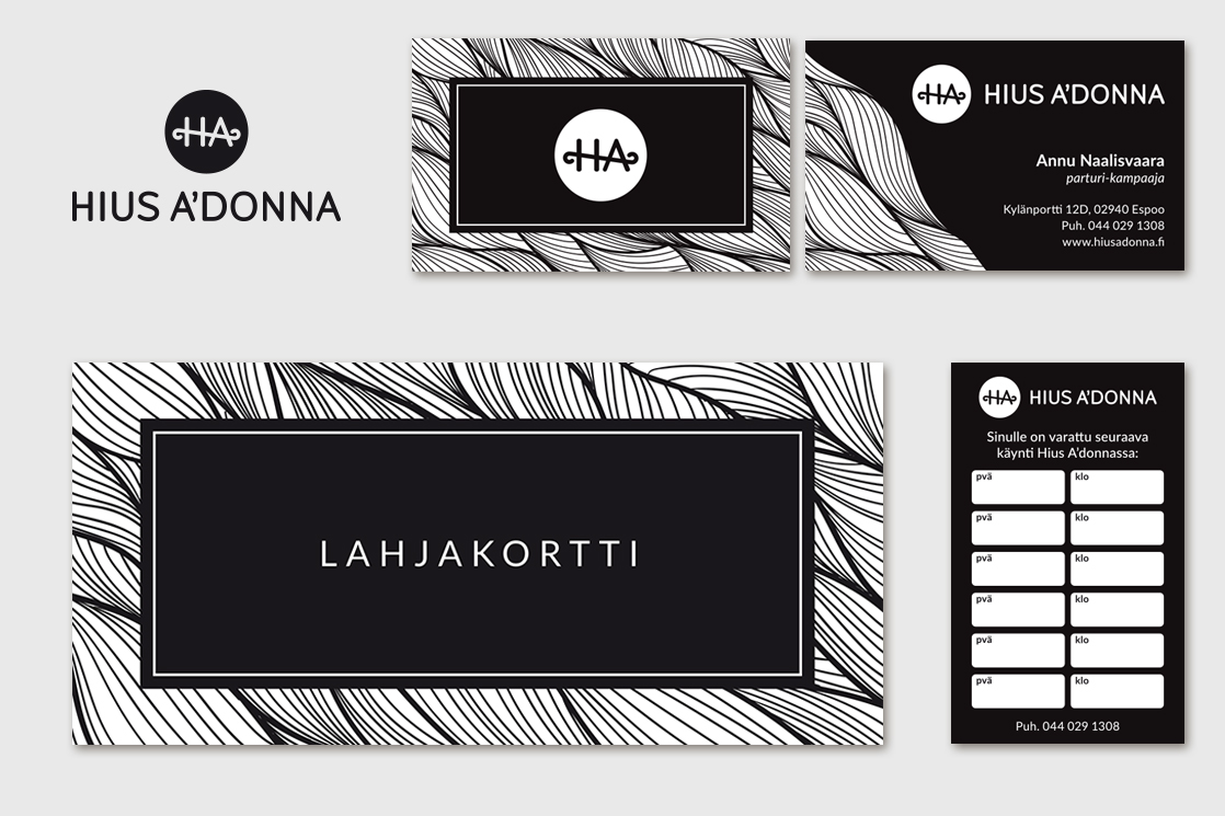 Branding for a modern hair salon