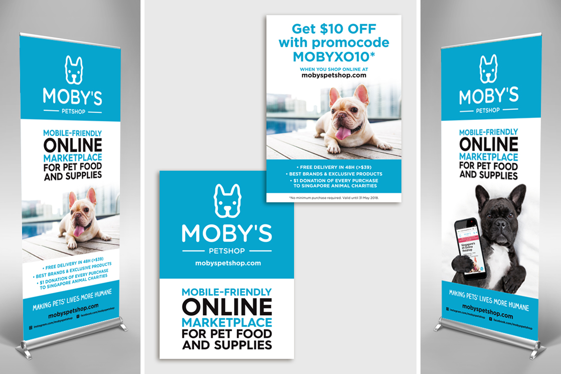 Event marketing materials for mobyspetshop.com
