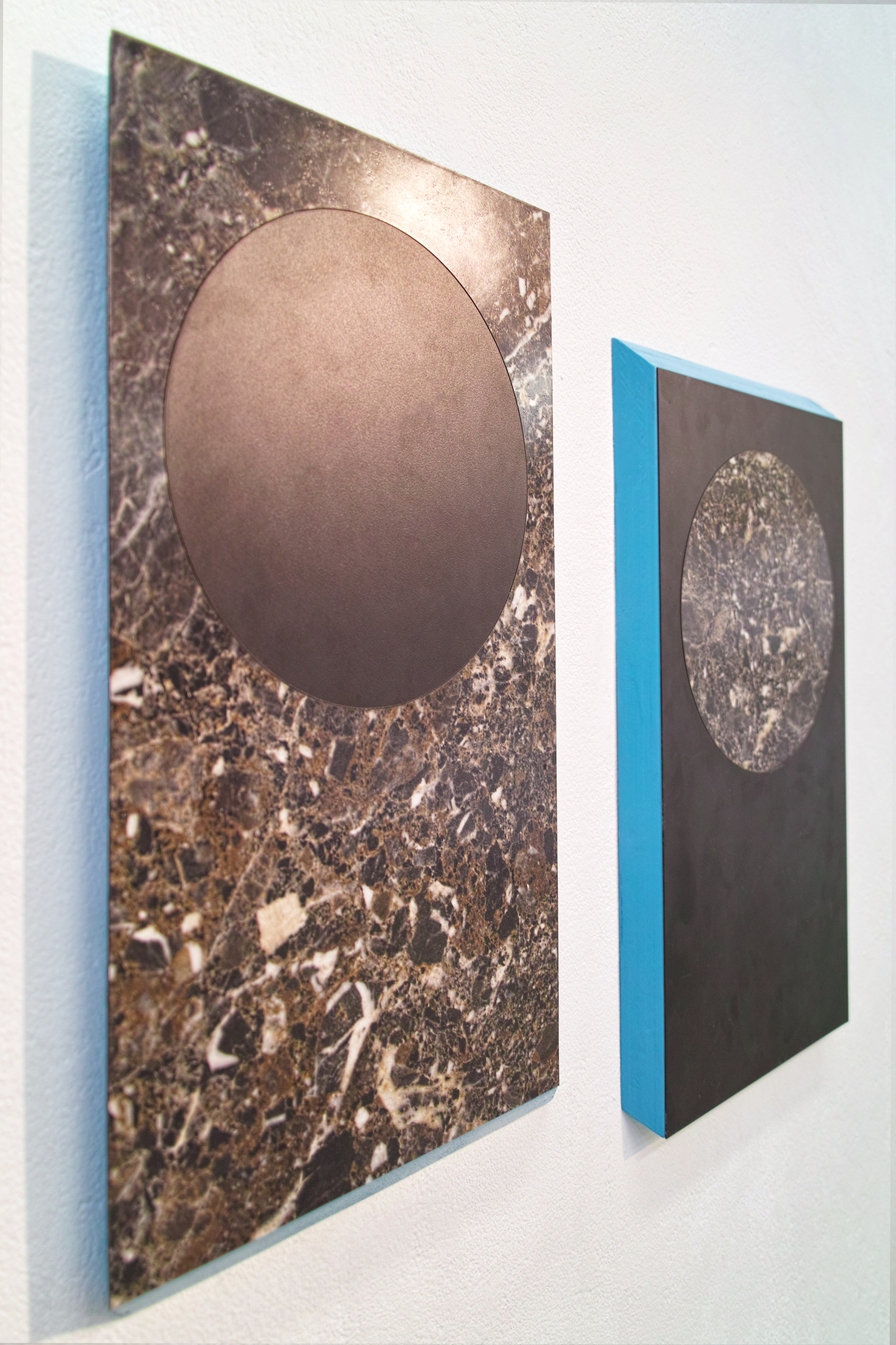 Color is not only pigment and hue but it can also be understood as surface treatment (ex., marble).