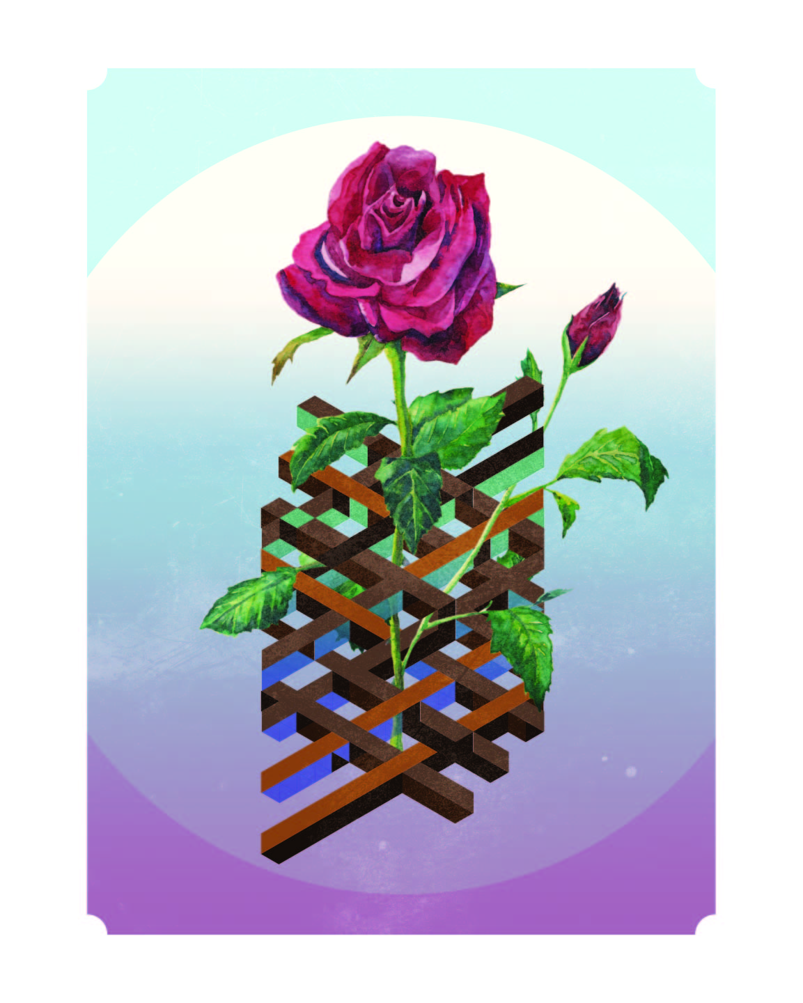 Isobotanical is a new graphic series derived from my ongoing research about the dimension between 2D and 3D. The word “Isobotanical” is a combination of isometric and botanical, which states the two main visual components in the series.
