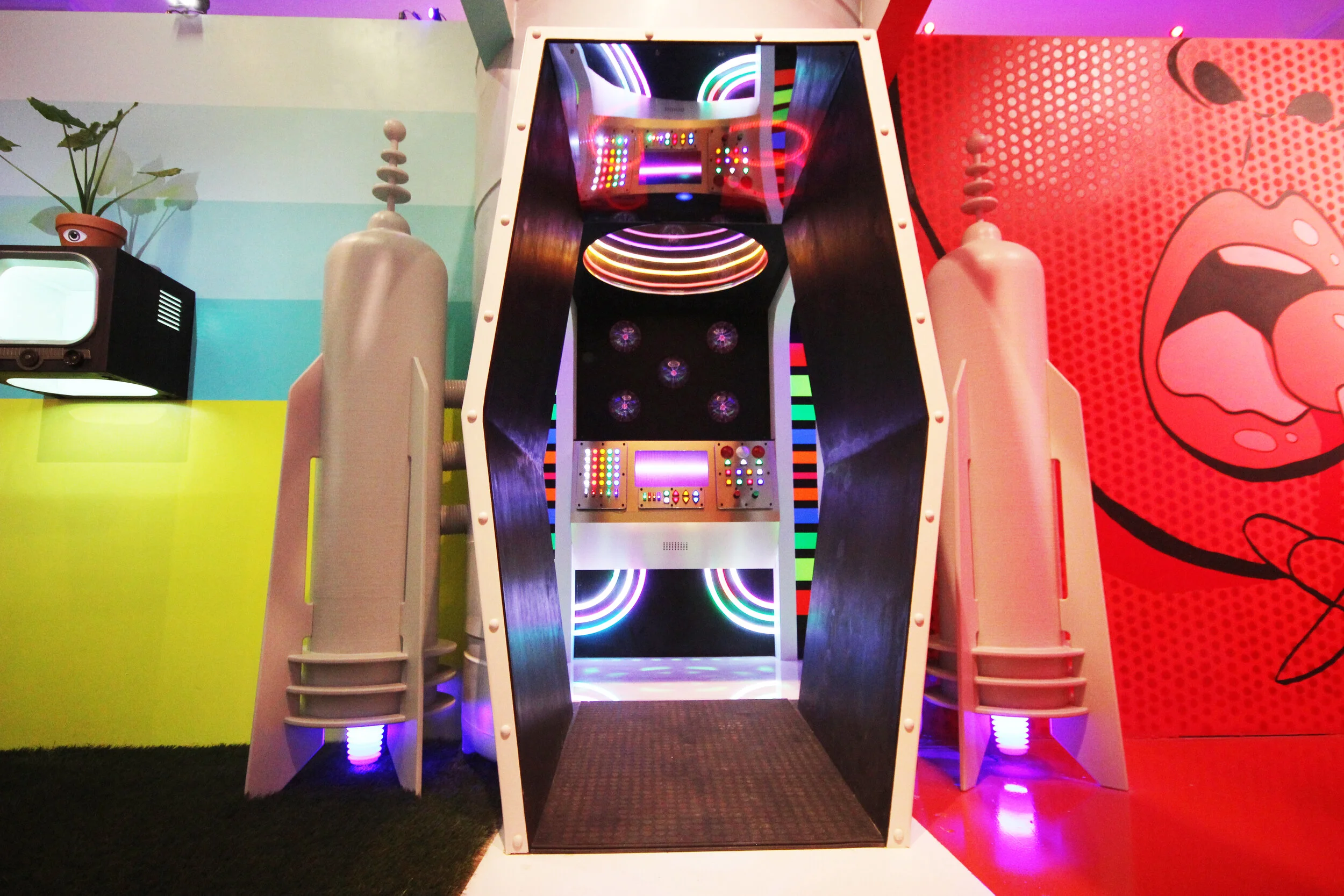  Retro-Futurism inspired spaceship experience. 