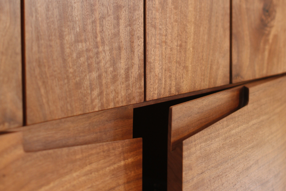 Christiaan Armoires in Solid Curly Walnut