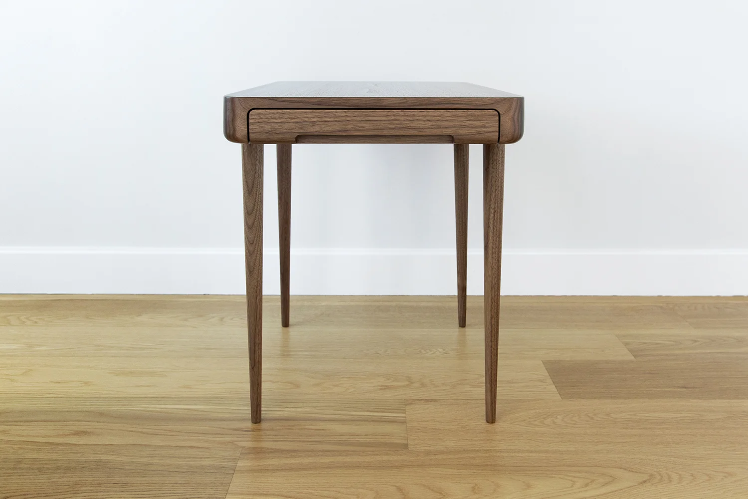 Union Nightstands in Solid Walnut with Felt Lined Drawer