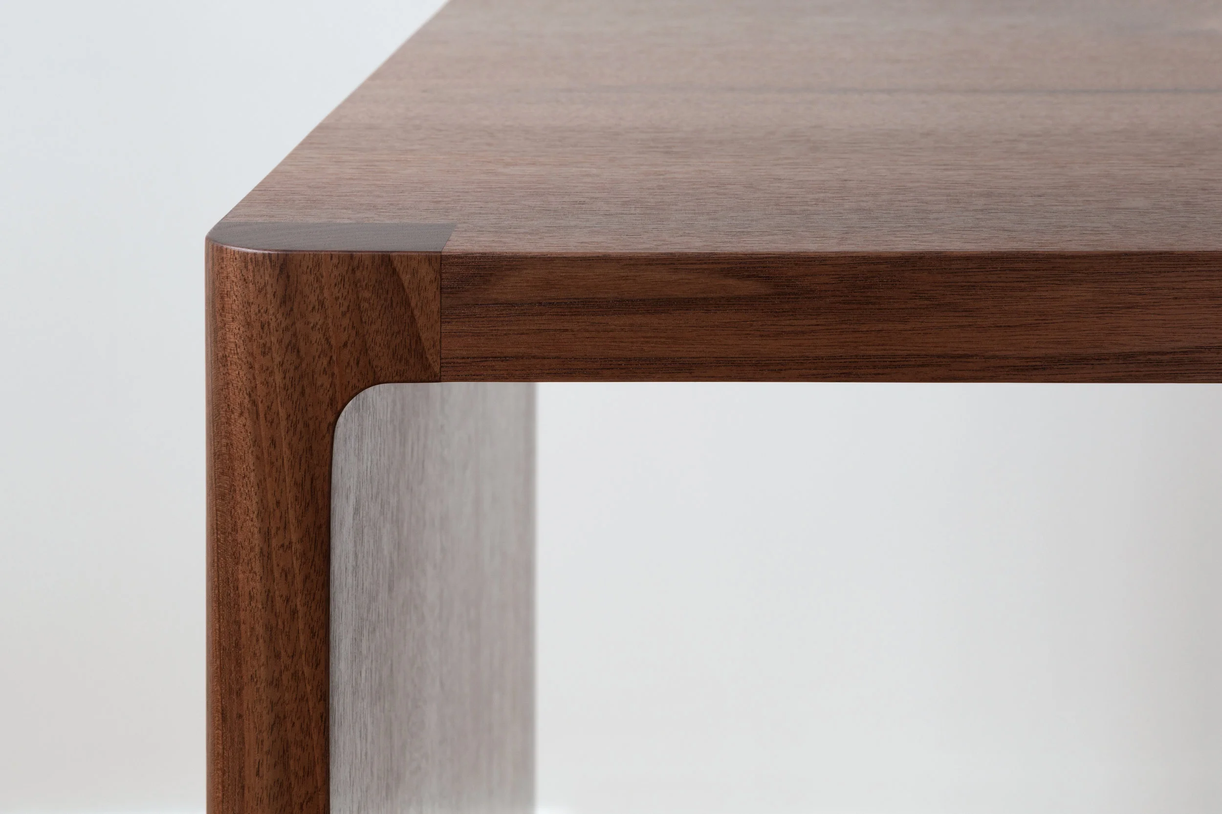 Fina Writing Desk in Solid Walnut by Piet Houtenbos