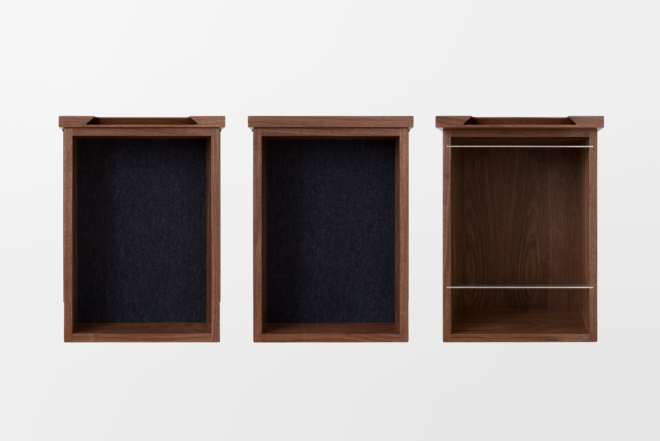 Fina Writing Desk in Solid Walnut by Piet Houtenbos