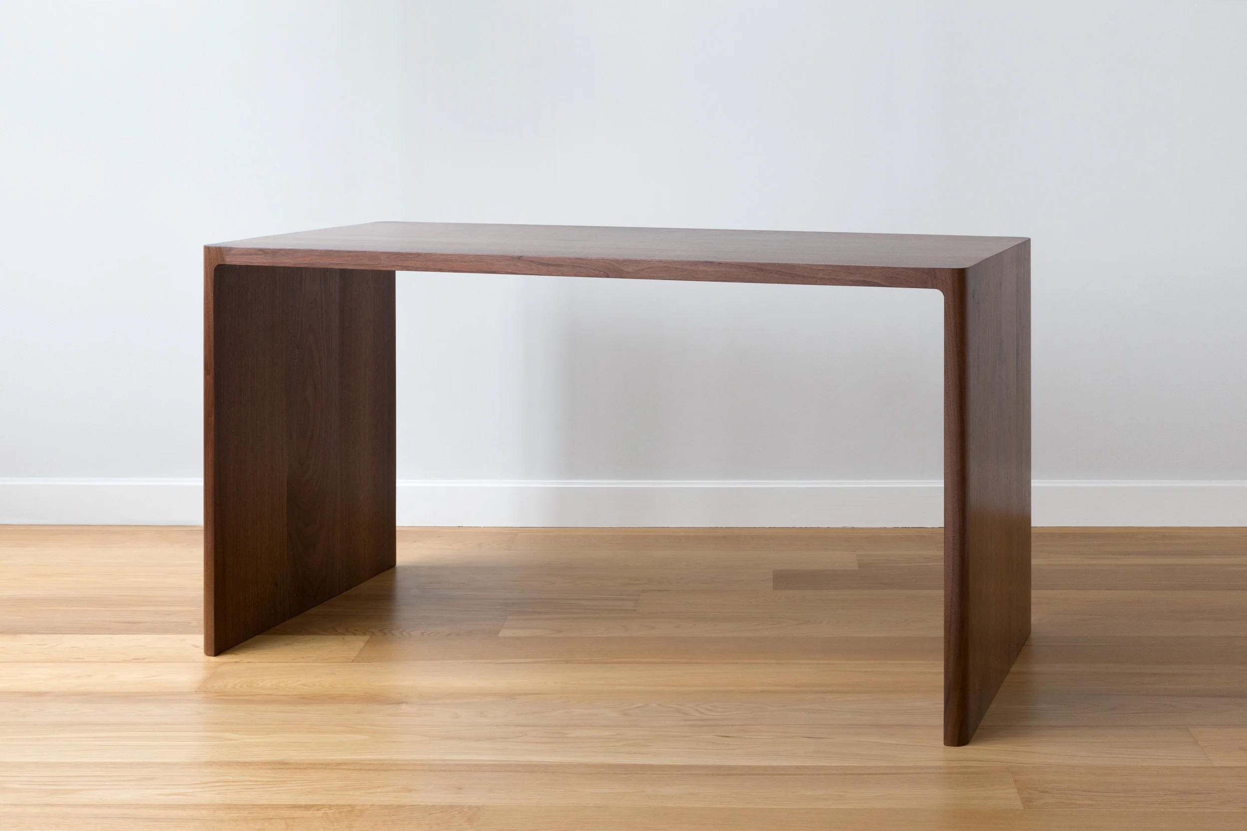 Fina Writing Desk in Solid Walnut by Piet Houtenbos