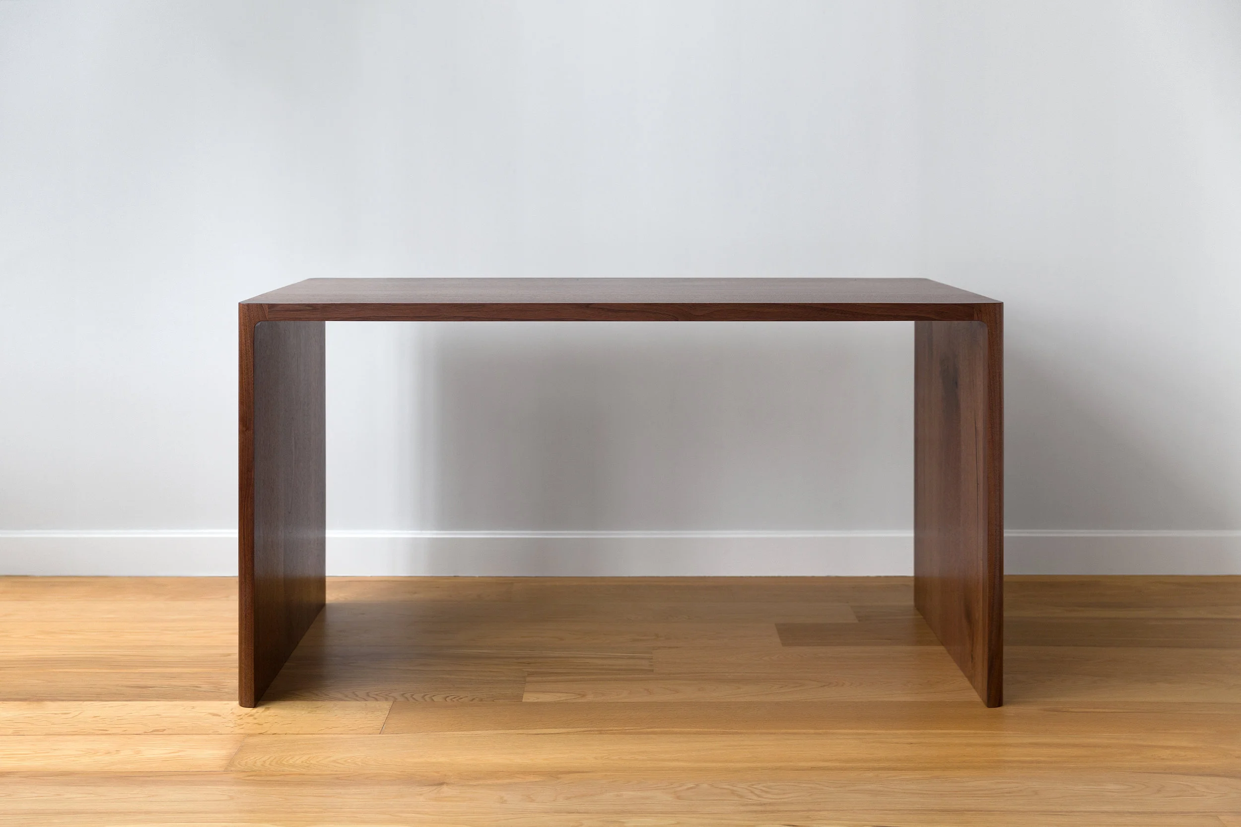 Fina Writing Desk in Solid Walnut by Piet Houtenbos