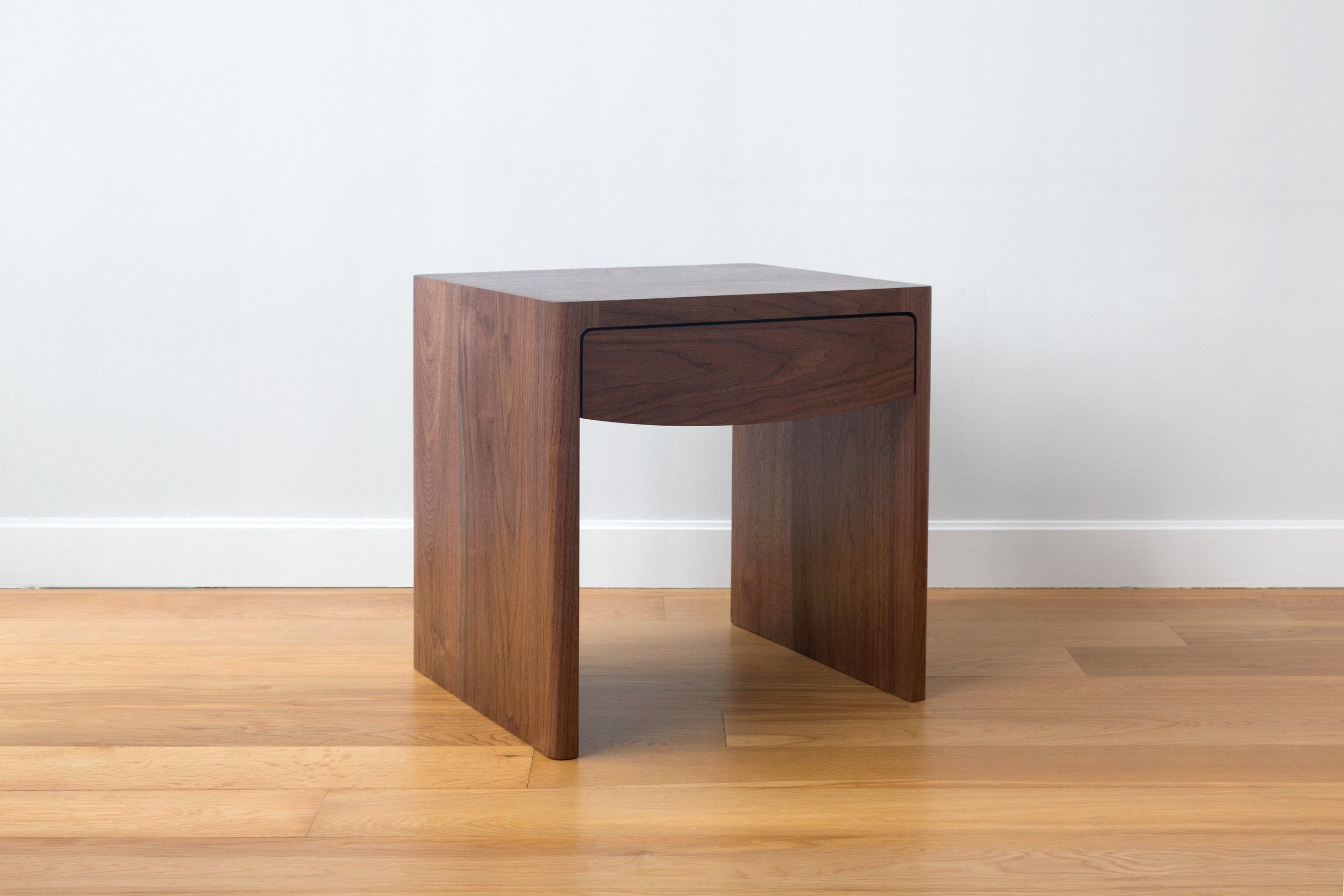 Fina Side Tables in Solid Walnut by Piet Houtenbos