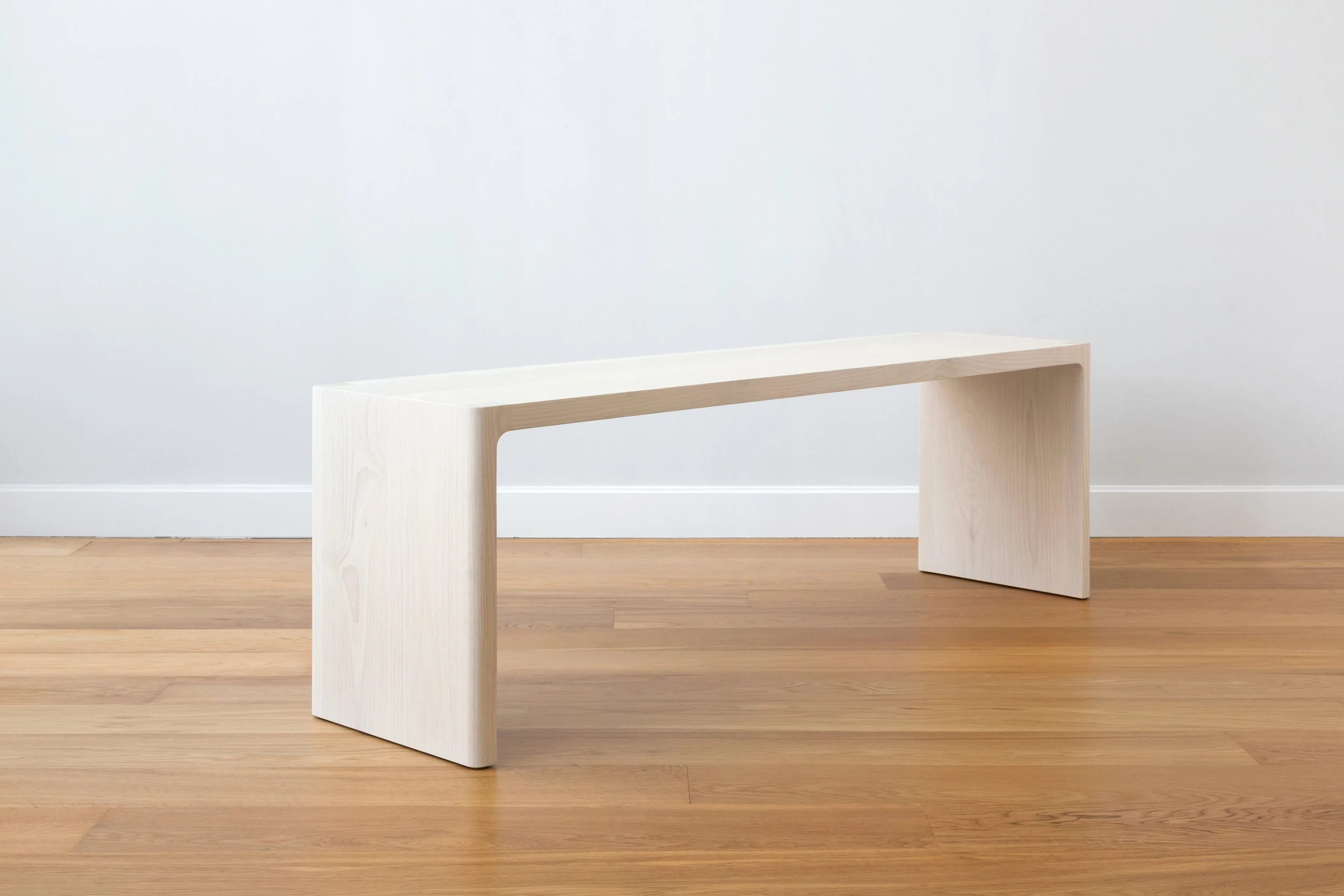 Fina Bench in Bleached Super White Ash