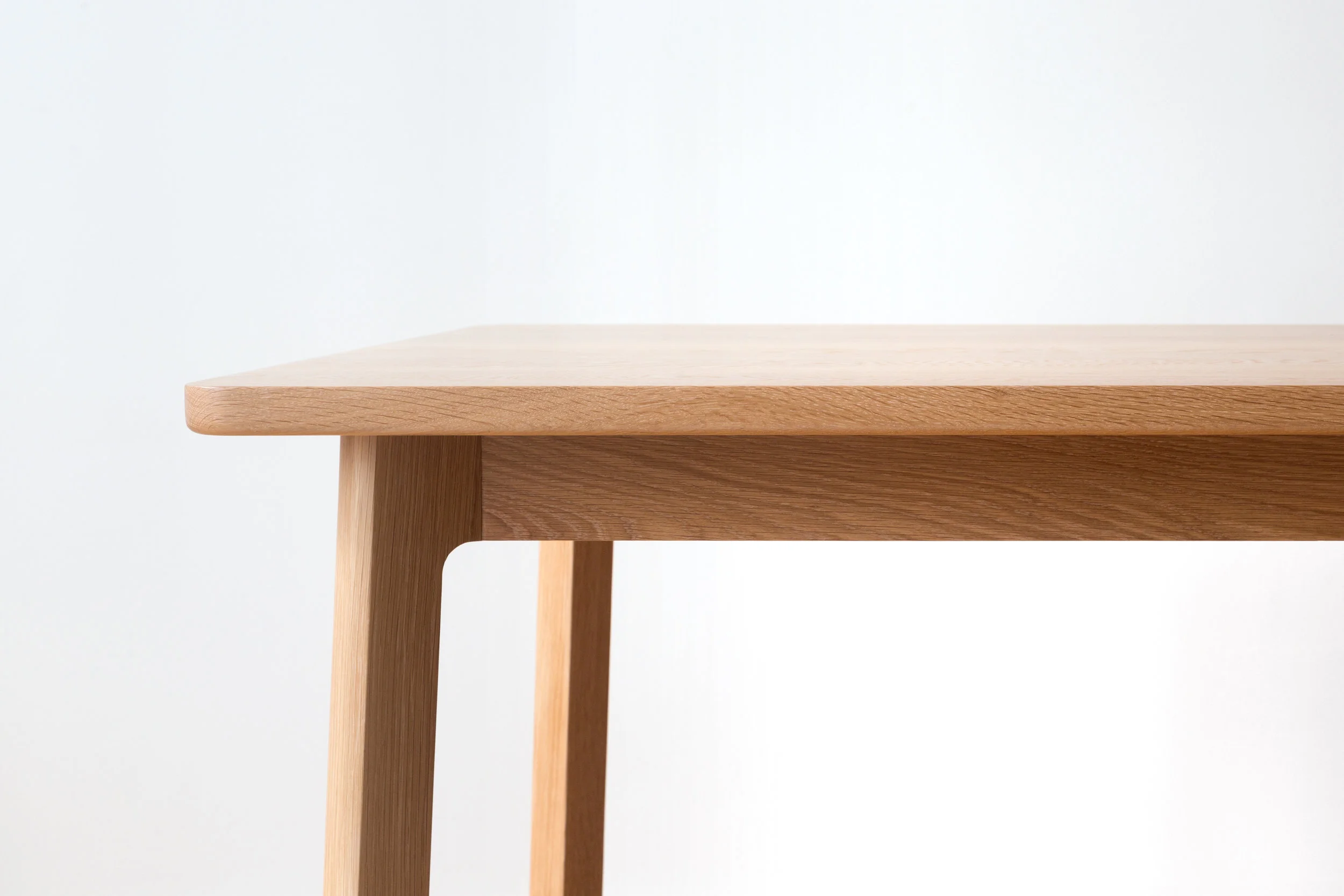 Fowler Country Dining Table in White Oak by Piet Houtenbos