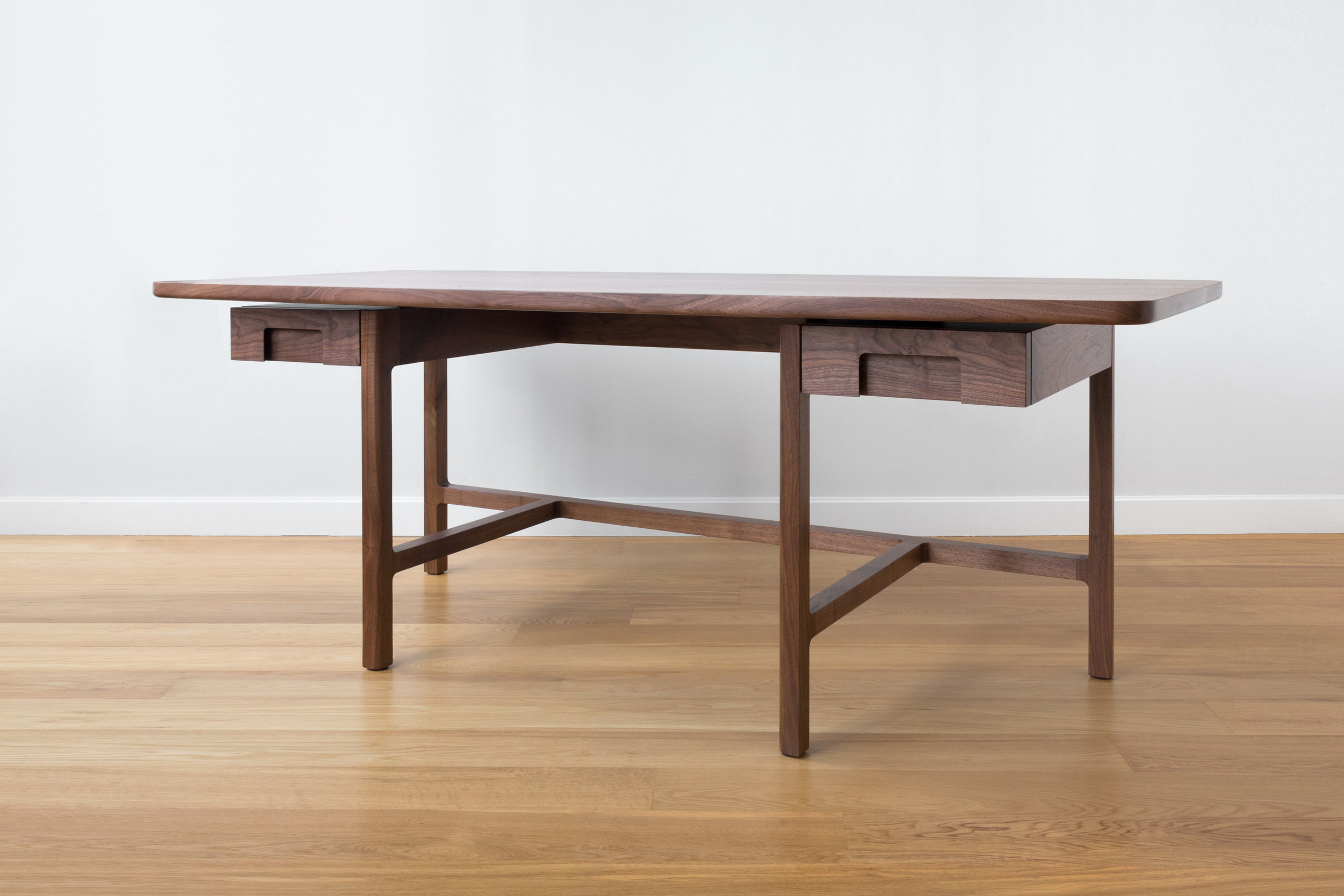 Asa Captains Desk in Walnut by Piet Houtenbos