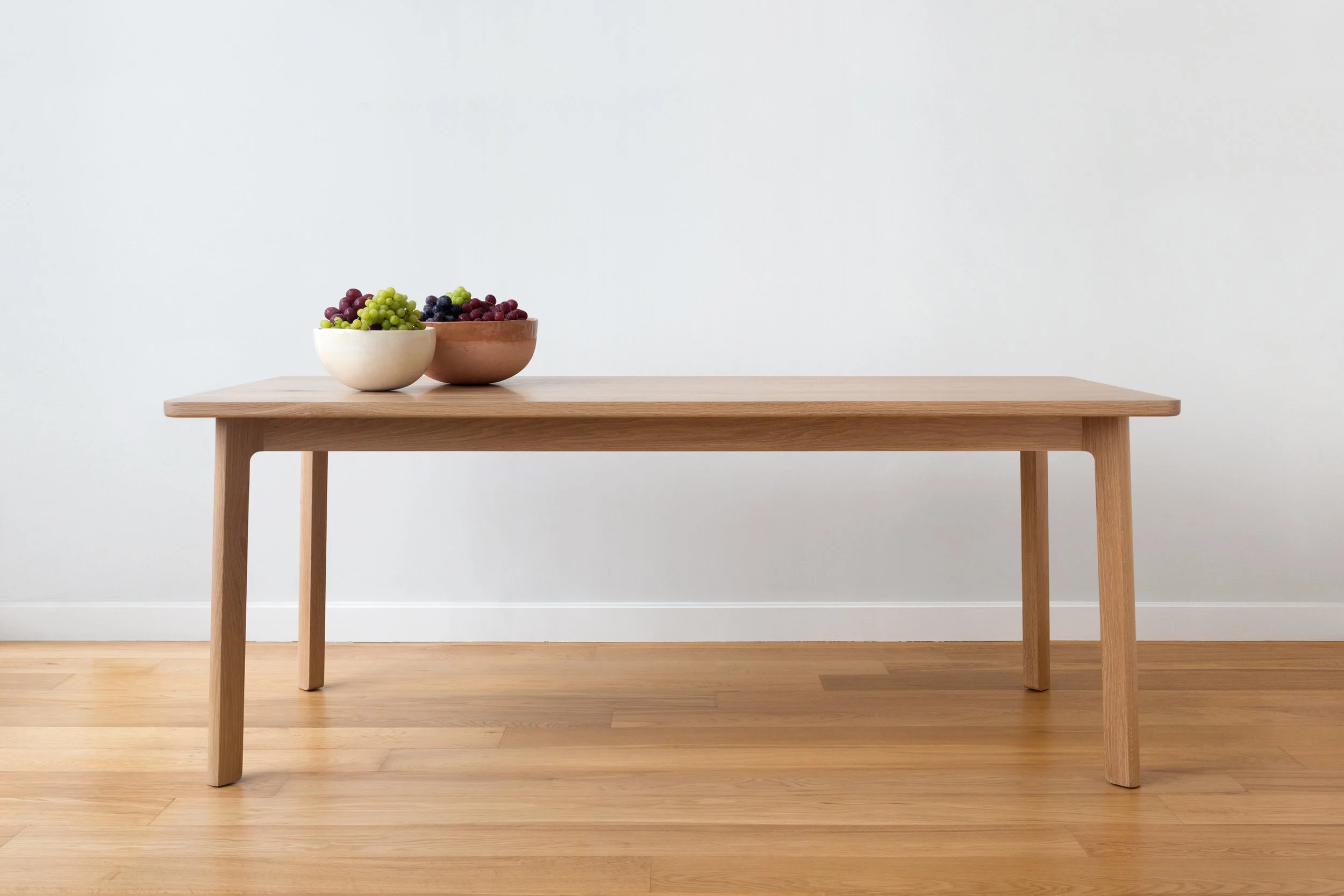 Fowler Country Dining Table in White Oak by Piet Houtenbos