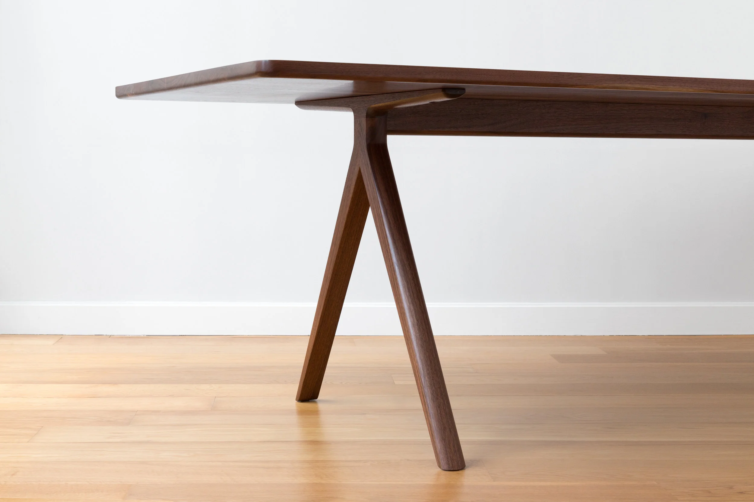 Silicon Summit Dining Table in Walnut