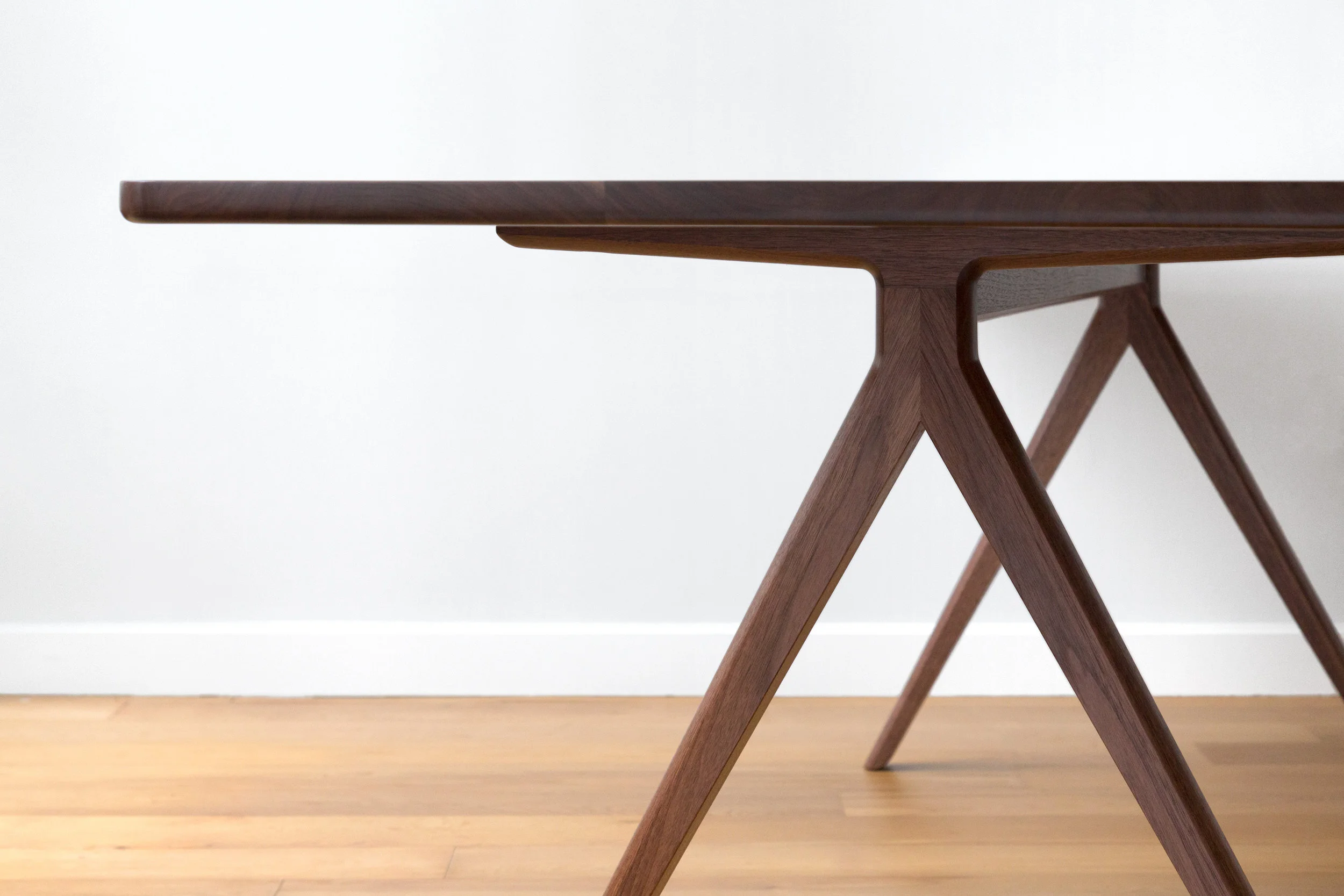 Silicon Summit Dining Table in Walnut