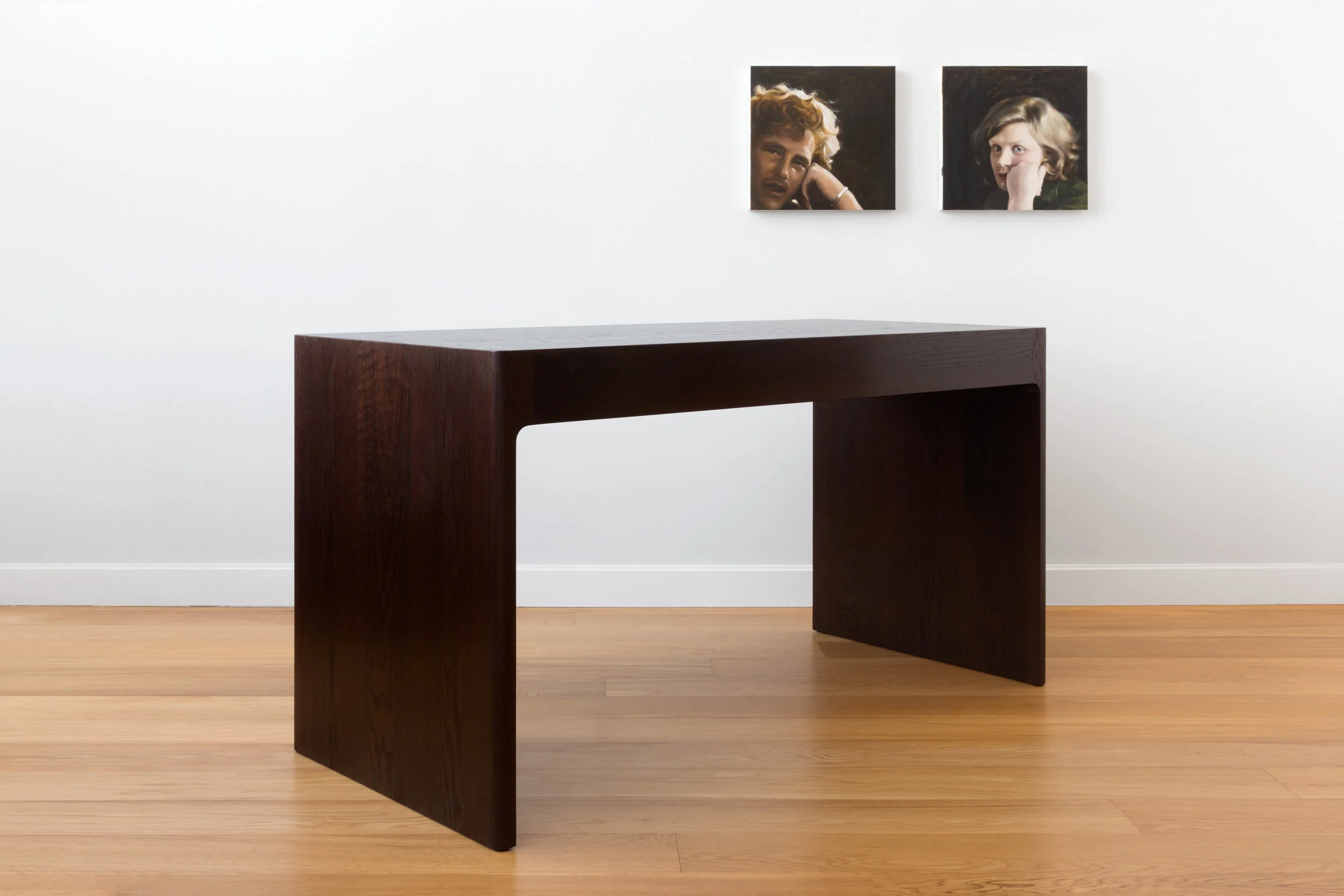 Fina Console Table in dark oak
