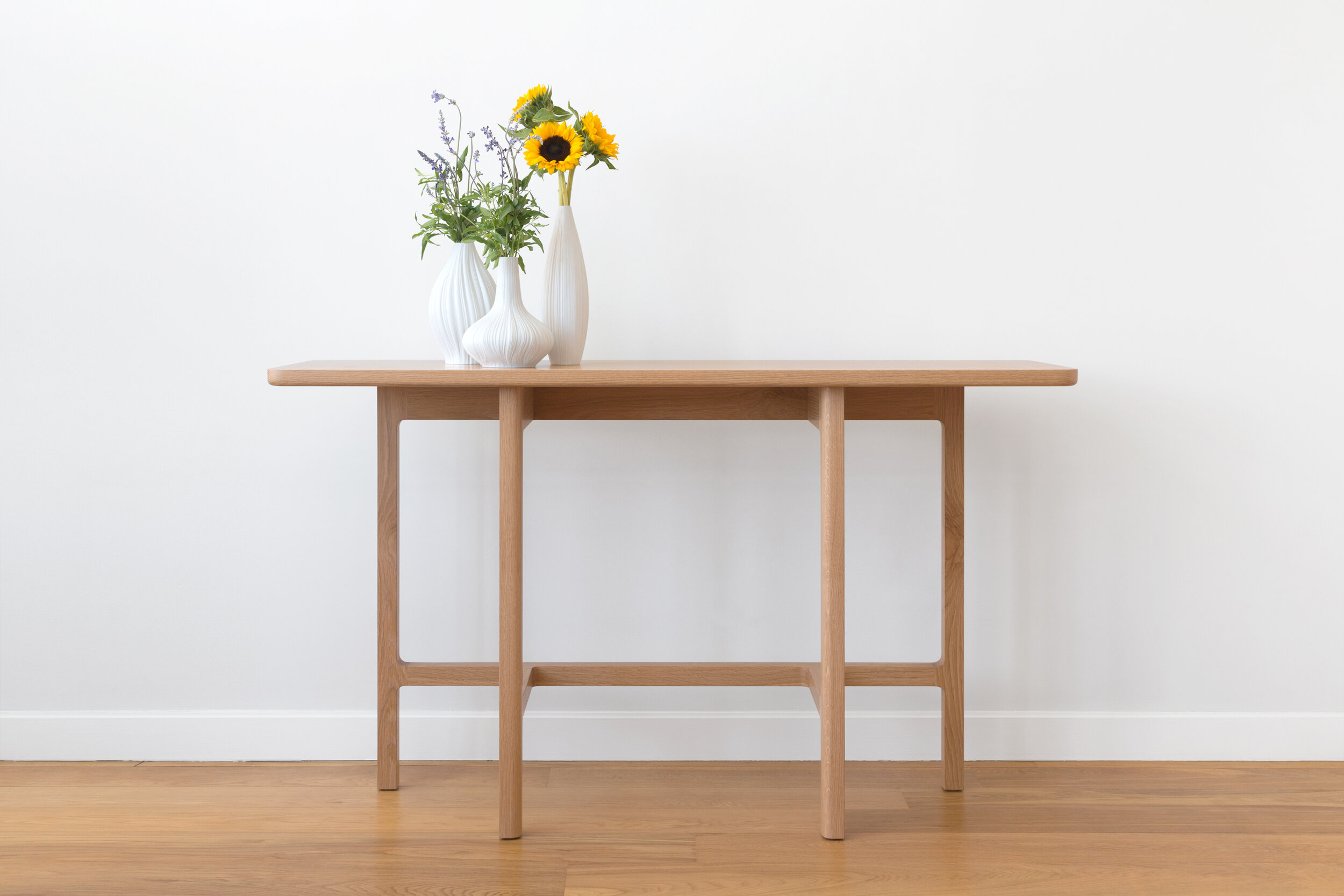 Asa Console Table in White Oak
