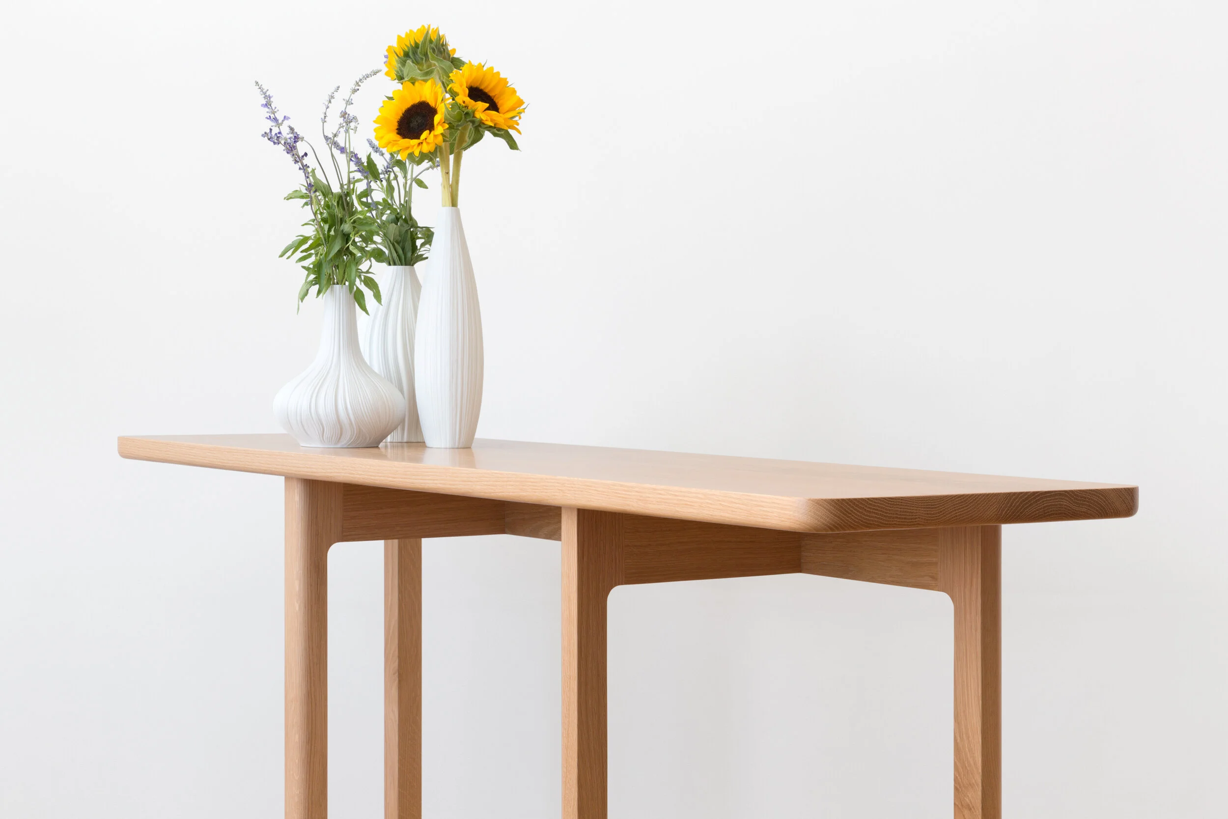 Asa Console Table in White Oak
