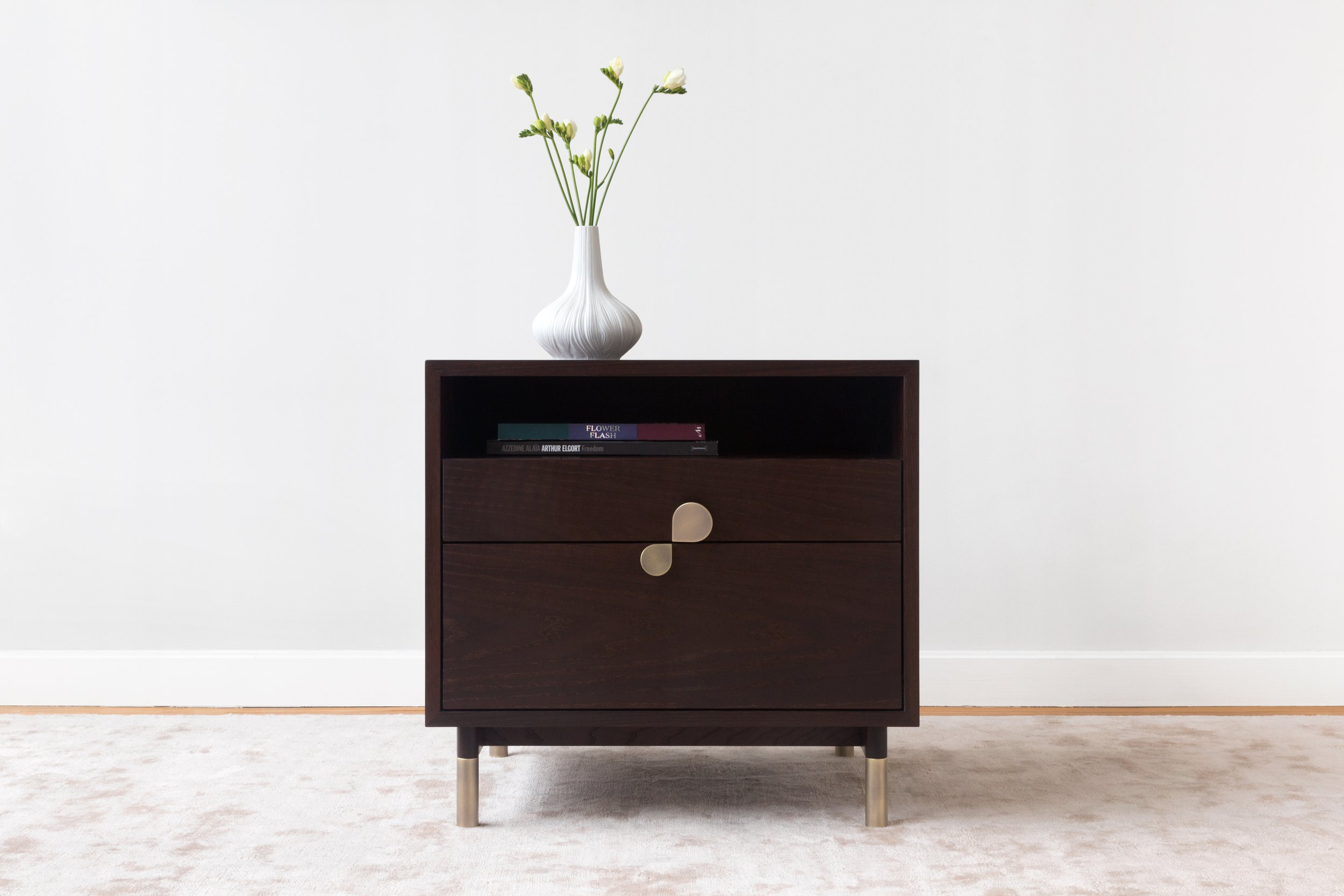  EXPLORE SIDE TABLES: Petals Side Table with Open Shelf 
