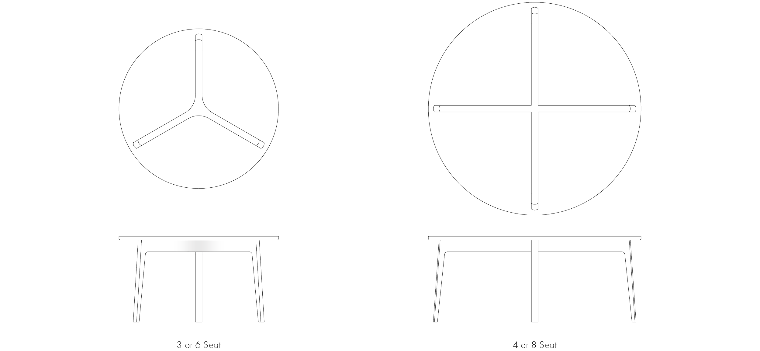 Piet Houtenbos Silicon Circular Dining Table