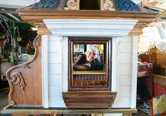 Kathy O’Hare and her husband Shannon of Obtainium Works have created Cat Towers, a multi-level, victoria style cat domicile that will be auctioned off at Barkitecture. The preview party for all the animal houses will be tonight at Team Superstores. CHRIS RILEY—VALLEJO TIMES-HERALD