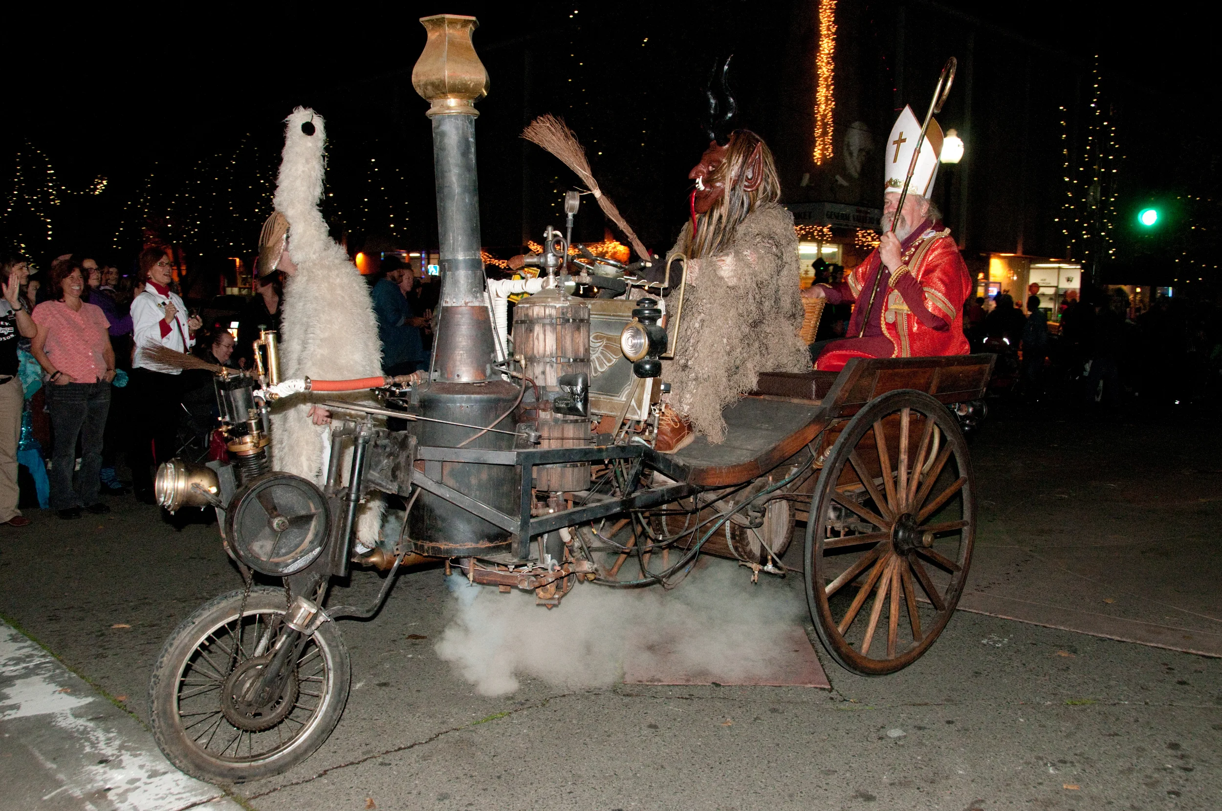 The Steam Car featuring Krampus & St. Nicholas