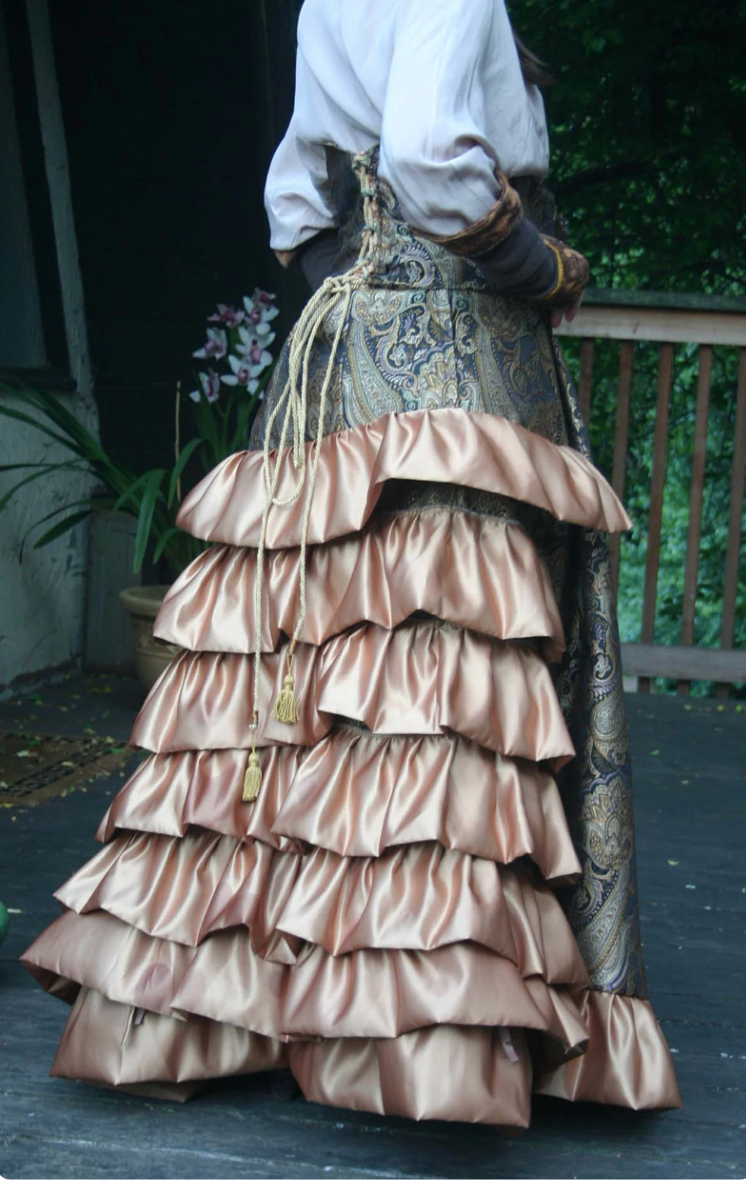 Satin Tapestry Victorian Bustle Skirt.png