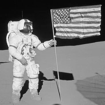 First Golf Shot on the Moon