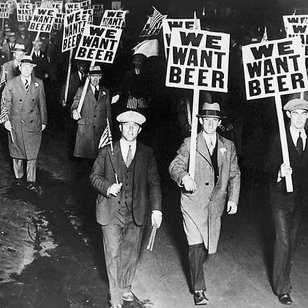 "We want beer!"