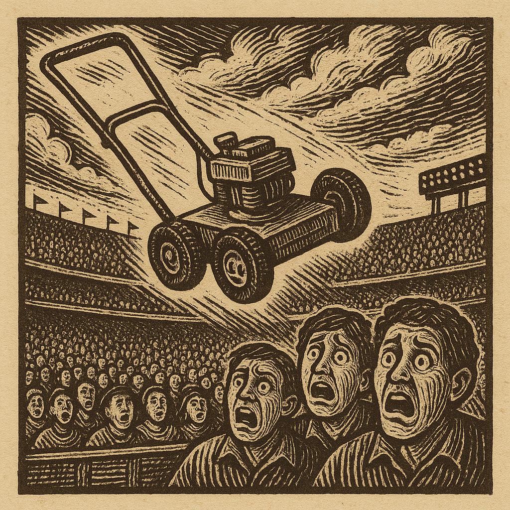 The Flying Lawnmower Incident