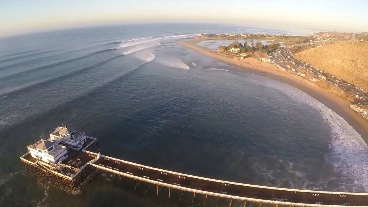 Big Wednesday Surfing in Malibu. Insane Hurricane Marie swell hits north Los Angeles
