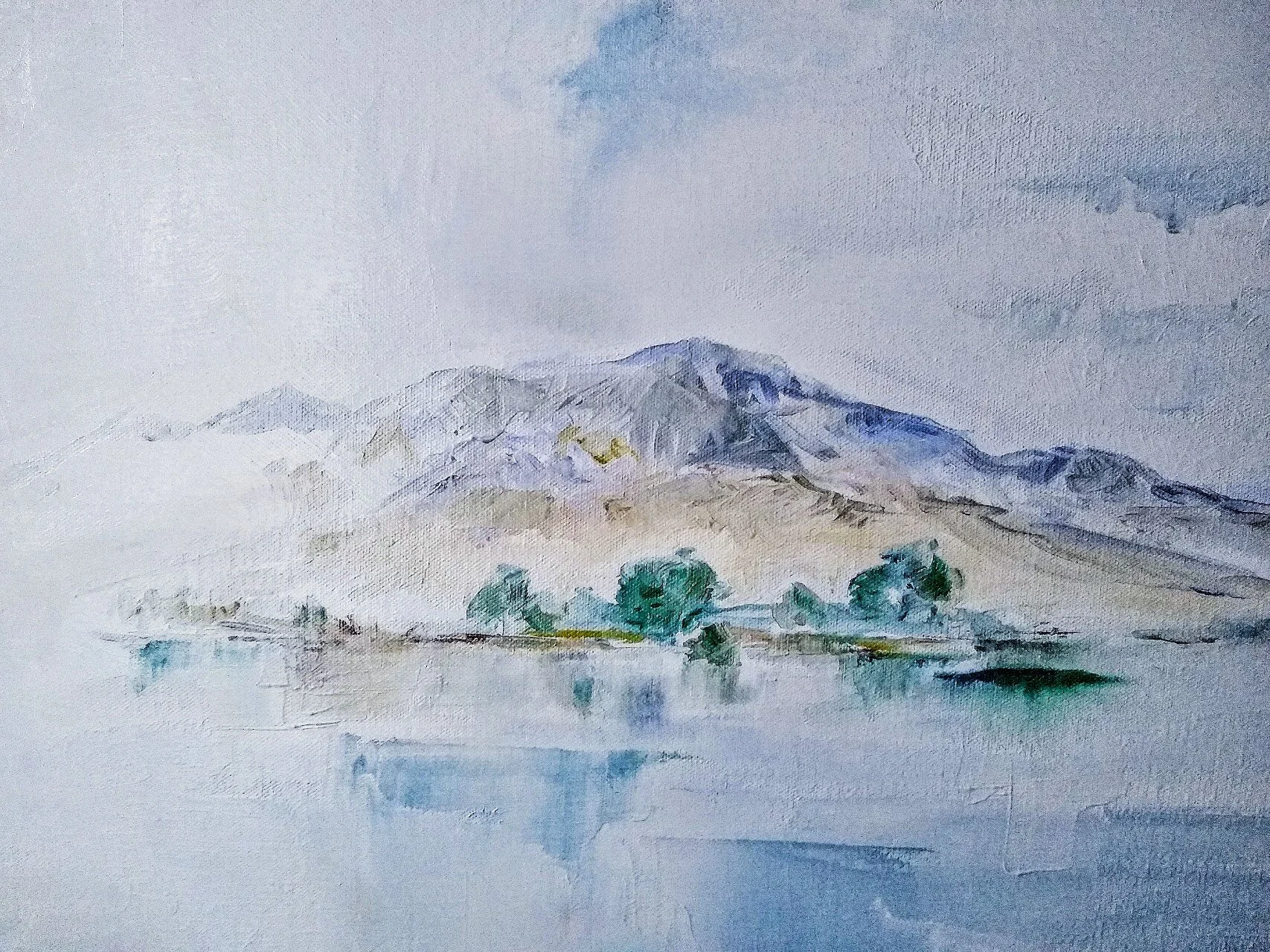 Dream of a River24”x20” oil on canvas   2019  625.00Sometimes just a little is enough to remember.