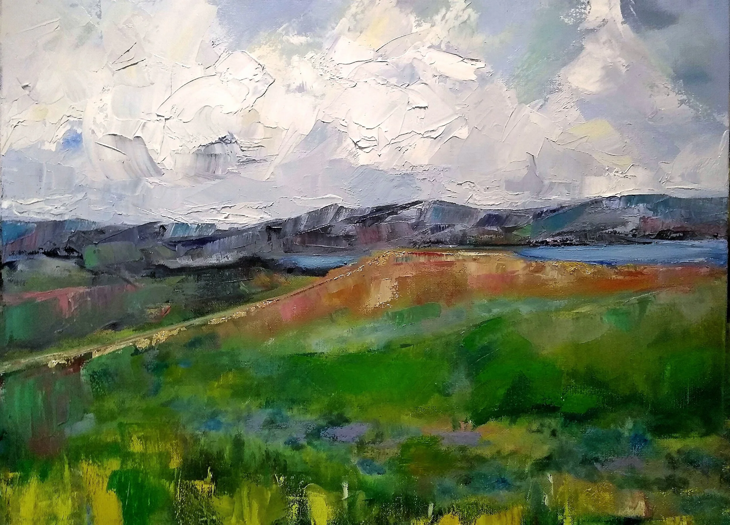 As Above So Below20”x24”x1.5”    oil and gold leaf on canvas     425.00